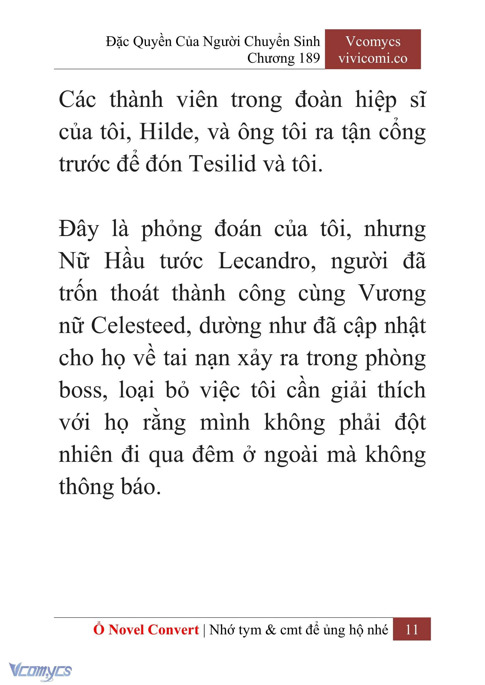 [Novel] Đặc Quyền Của Người Chuyển Sinh Chapter  189 - 14