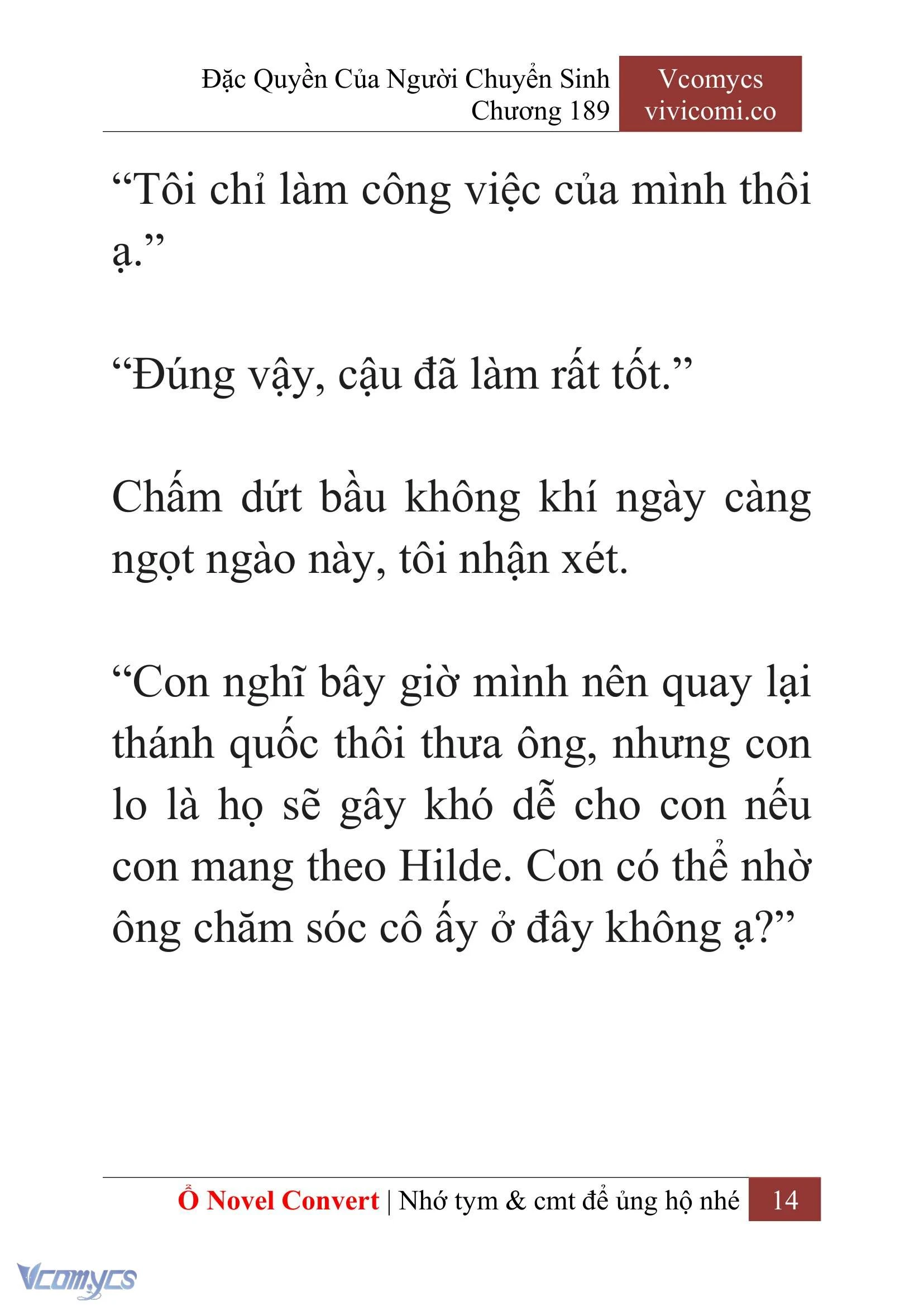 [Novel] Đặc Quyền Của Người Chuyển Sinh Chapter  189 - 17