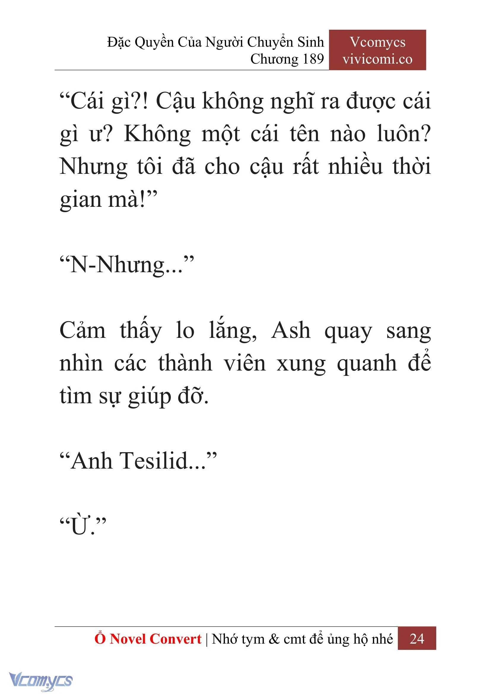 [Novel] Đặc Quyền Của Người Chuyển Sinh Chapter  189 - 27