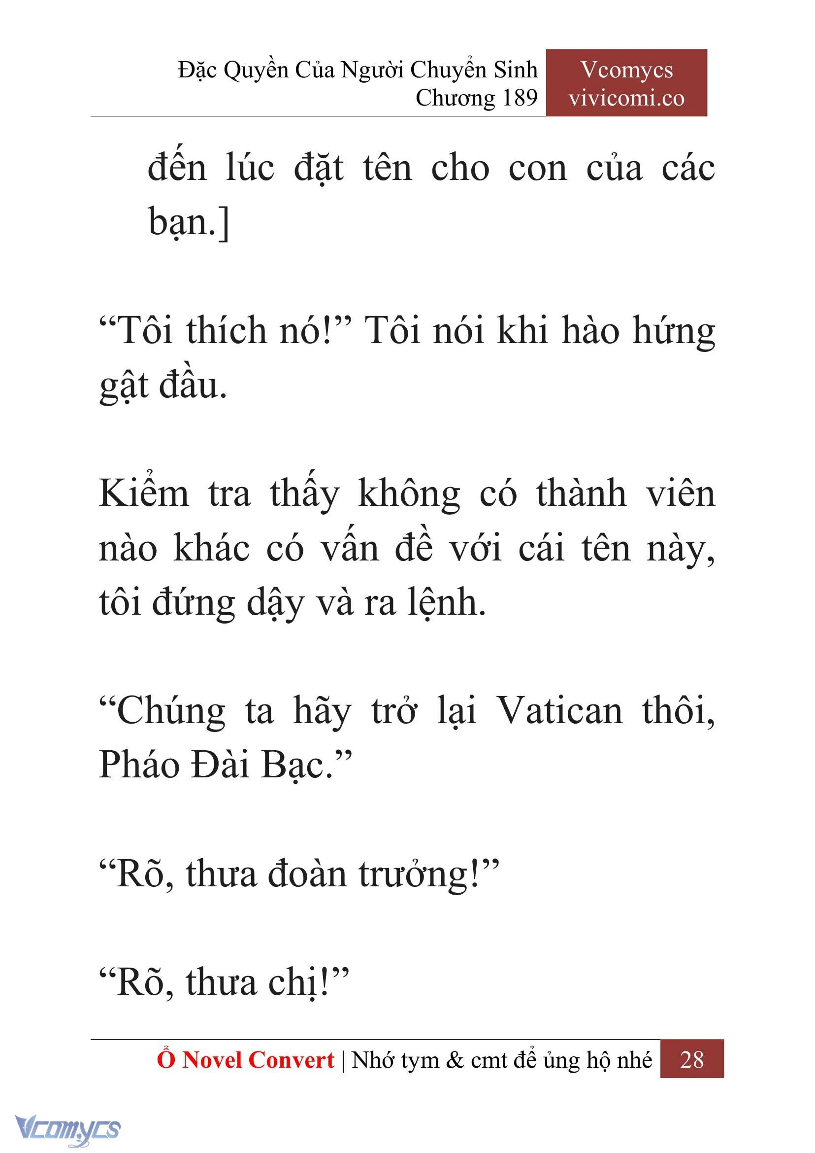 [Novel] Đặc Quyền Của Người Chuyển Sinh Chapter  189 - 31