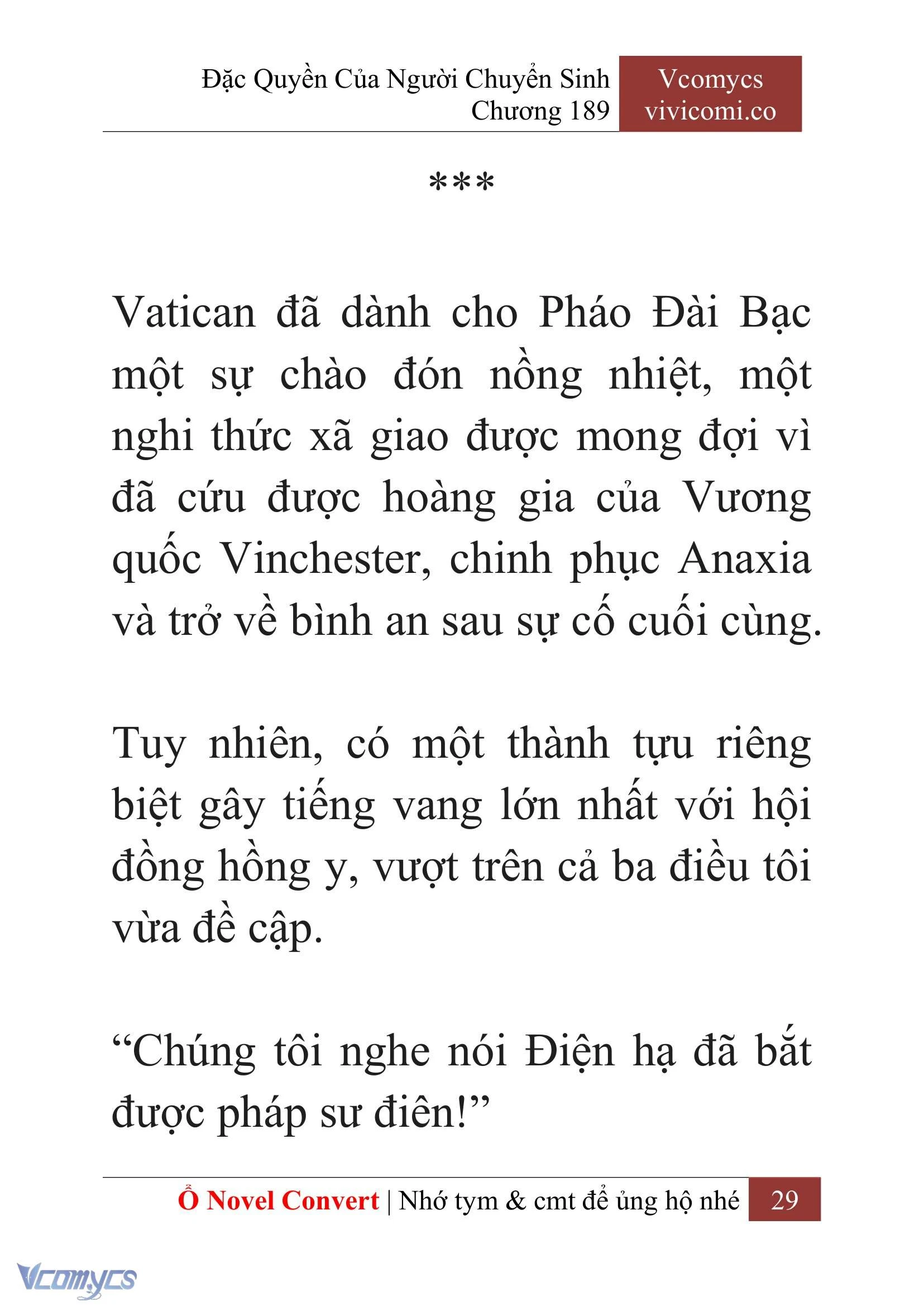 [Novel] Đặc Quyền Của Người Chuyển Sinh Chapter  189 - 32