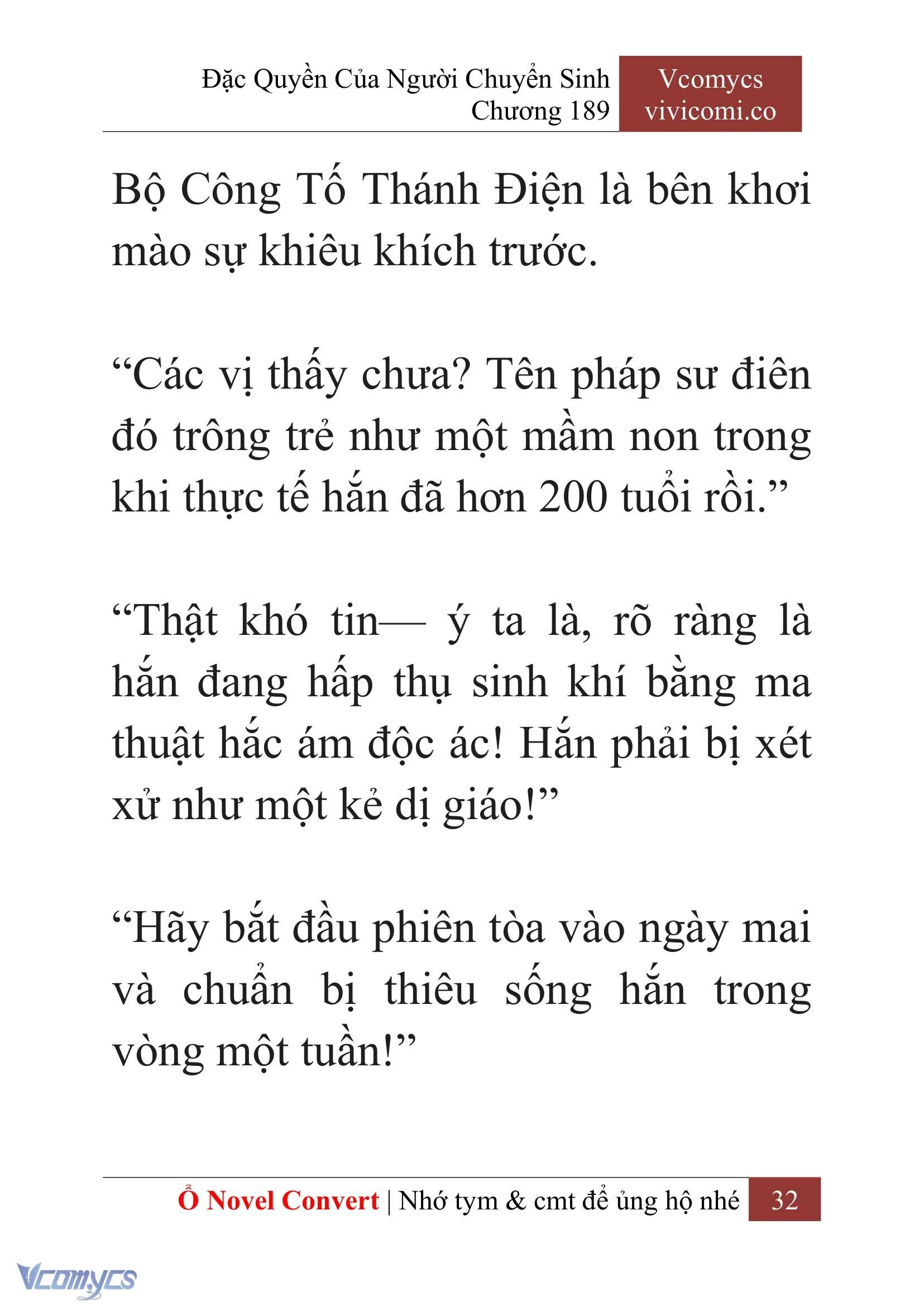 [Novel] Đặc Quyền Của Người Chuyển Sinh Chapter  189 - 35