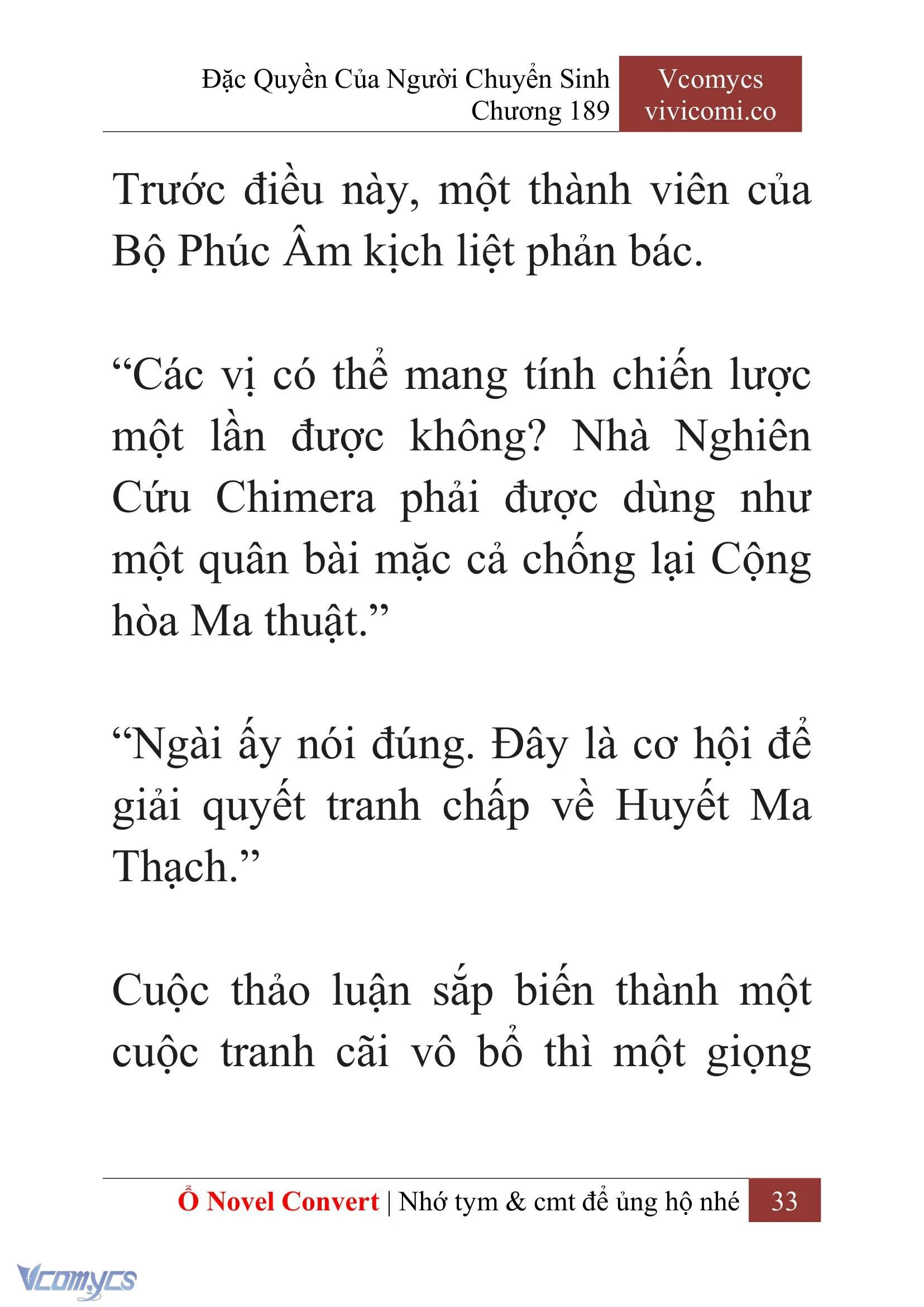 [Novel] Đặc Quyền Của Người Chuyển Sinh Chapter  189 - 36