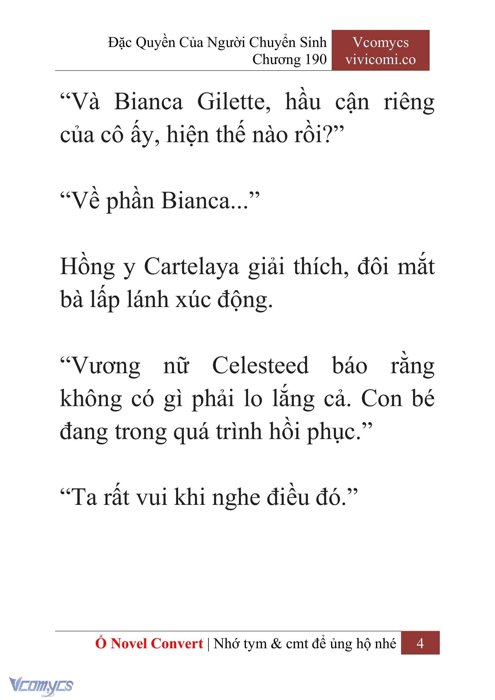 [Novel] Đặc Quyền Của Người Chuyển Sinh Chapter  190 - 7