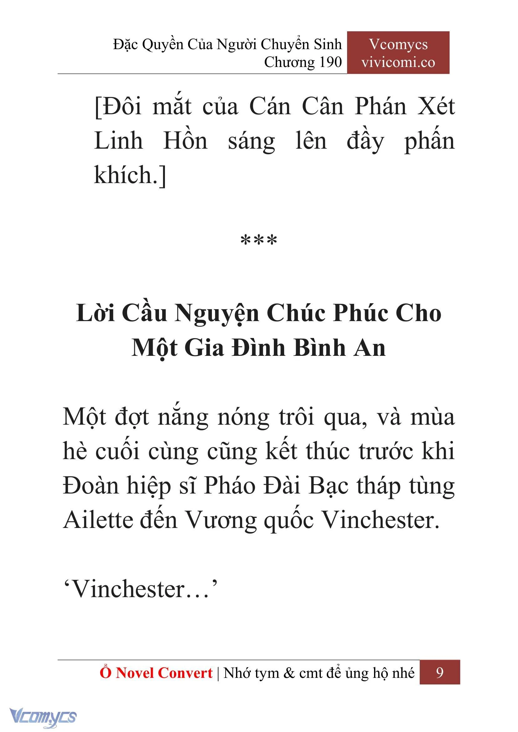 [Novel] Đặc Quyền Của Người Chuyển Sinh Chapter  190 - 12