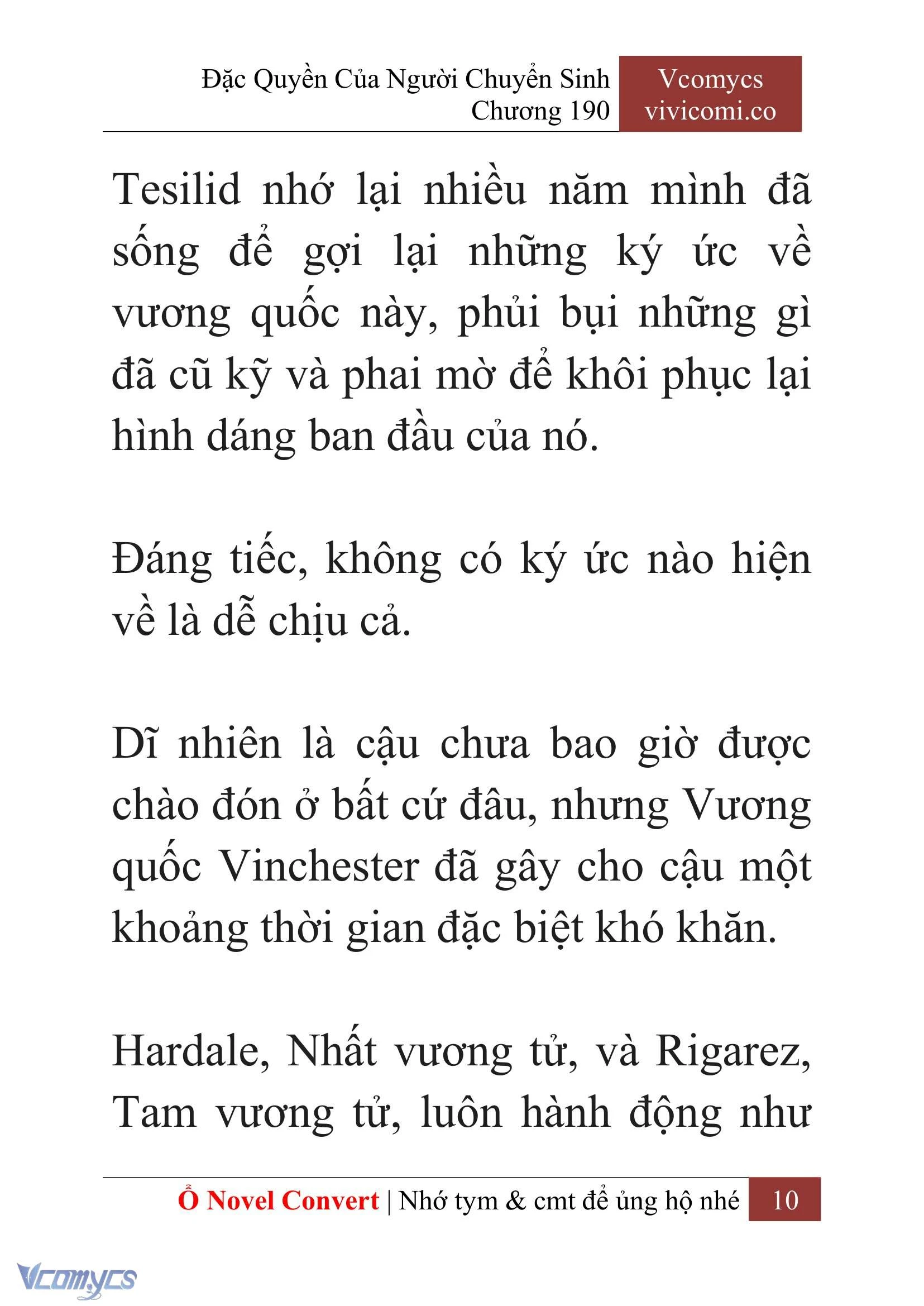 [Novel] Đặc Quyền Của Người Chuyển Sinh Chapter  190 - 13