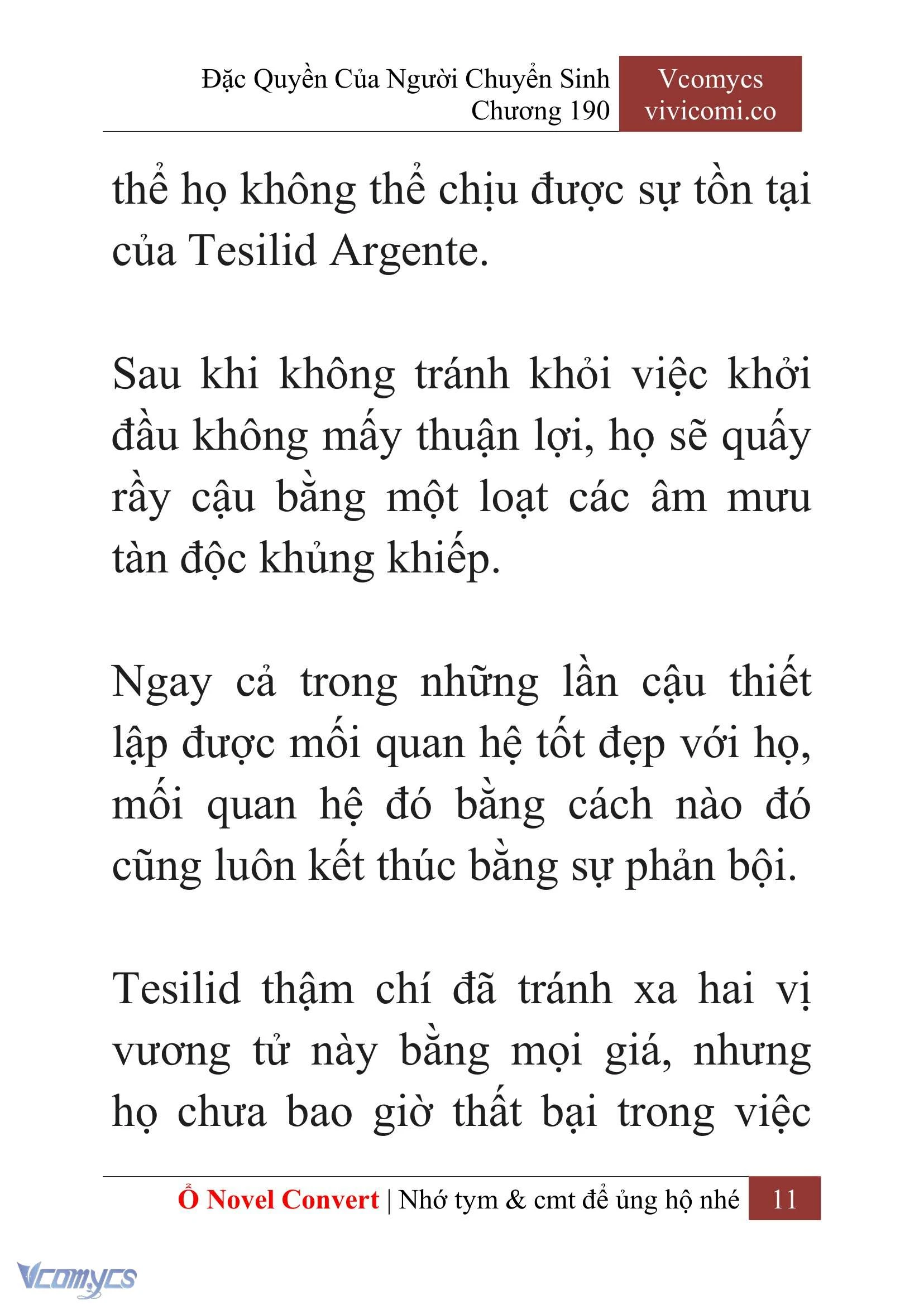 [Novel] Đặc Quyền Của Người Chuyển Sinh Chapter  190 - 14