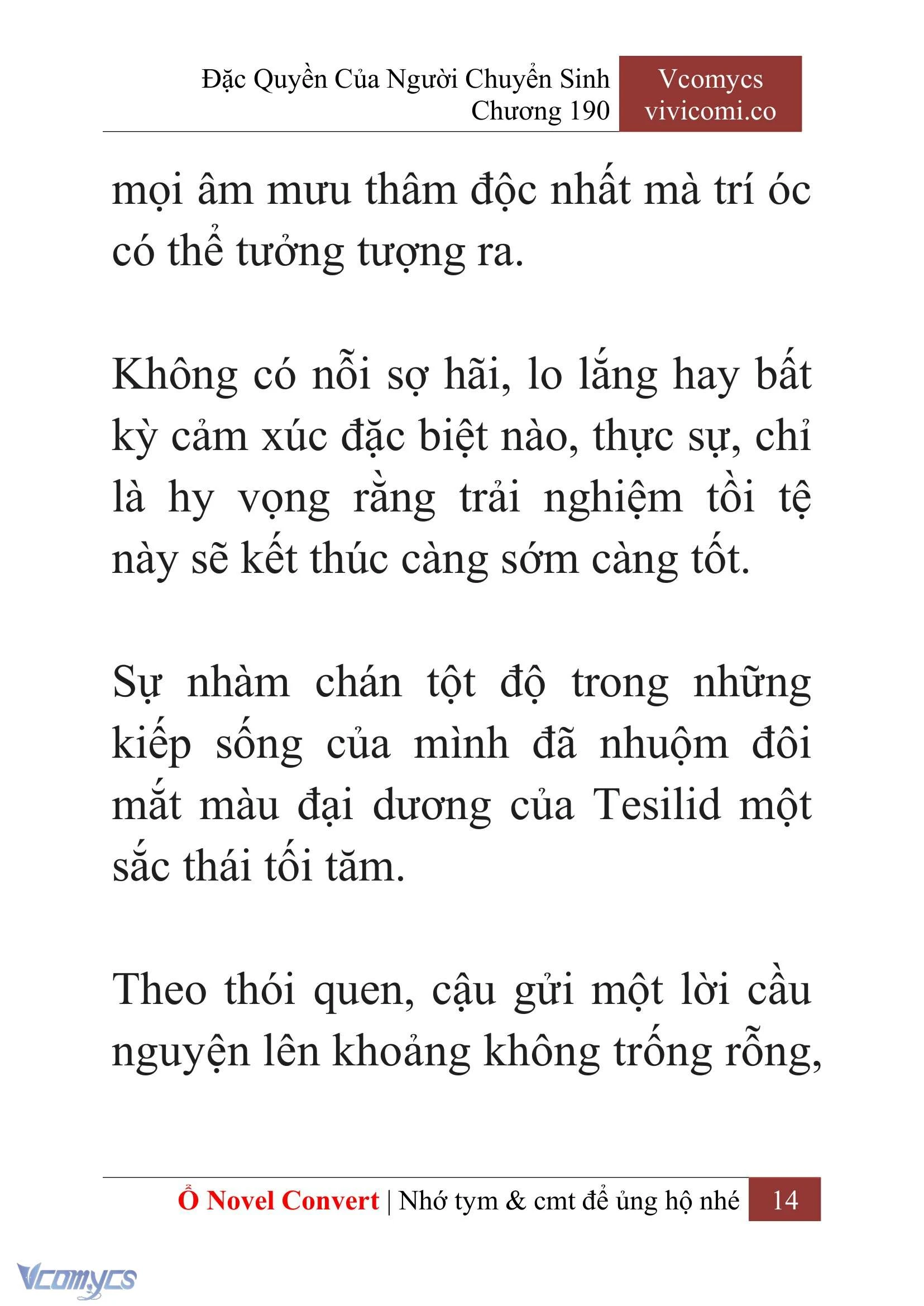 [Novel] Đặc Quyền Của Người Chuyển Sinh Chapter  190 - 17