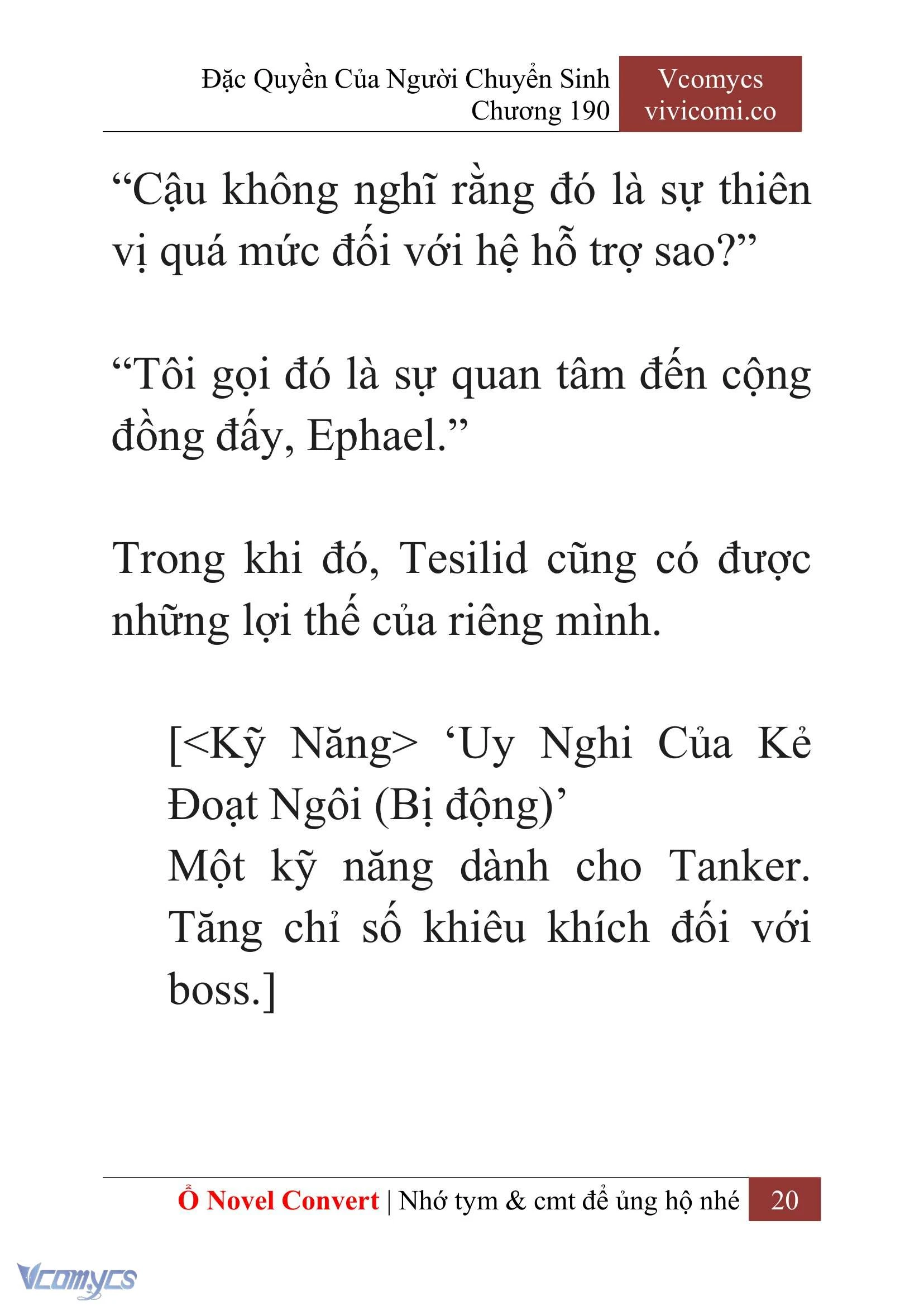 [Novel] Đặc Quyền Của Người Chuyển Sinh Chapter  190 - 23