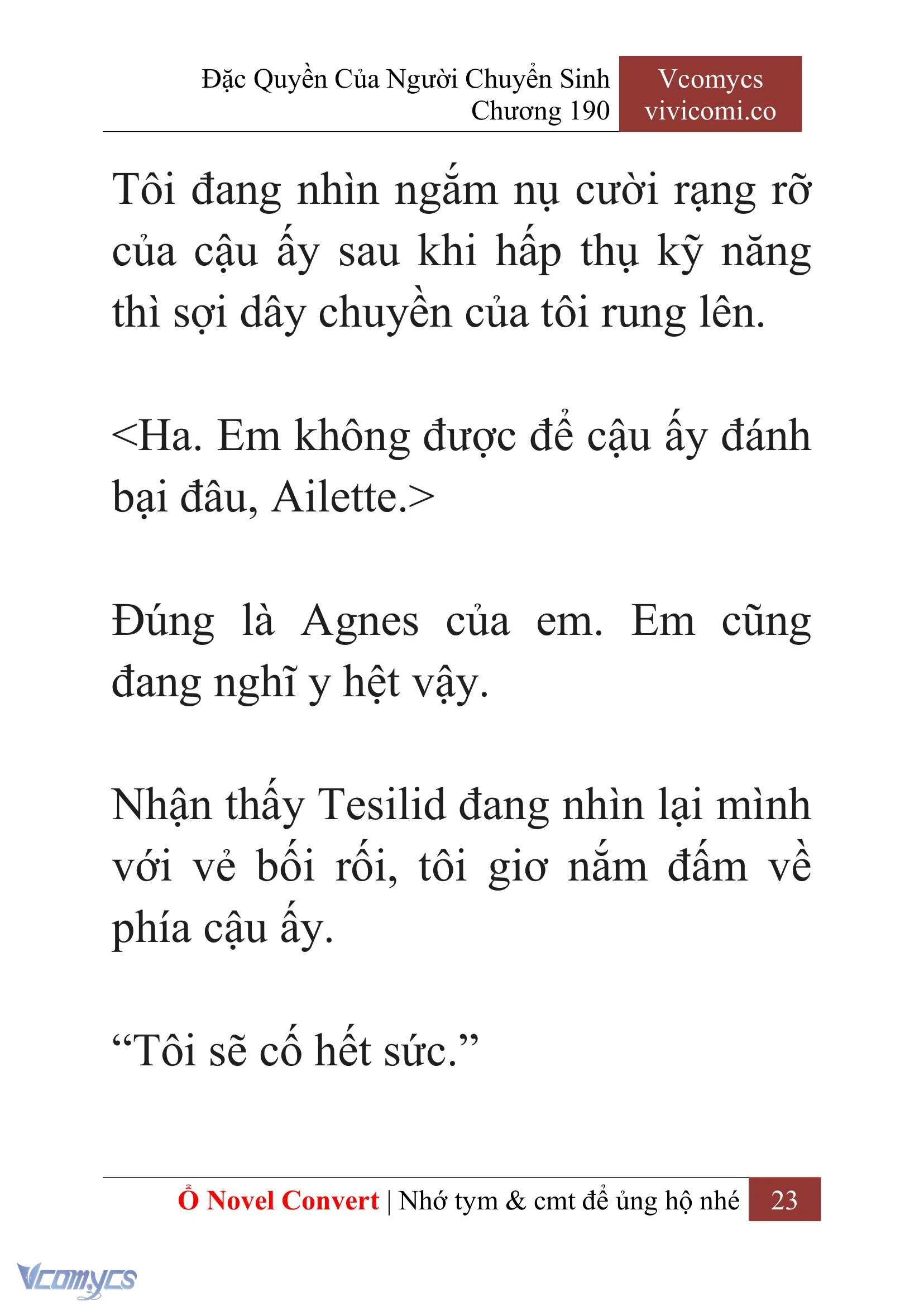 [Novel] Đặc Quyền Của Người Chuyển Sinh Chapter  190 - 26