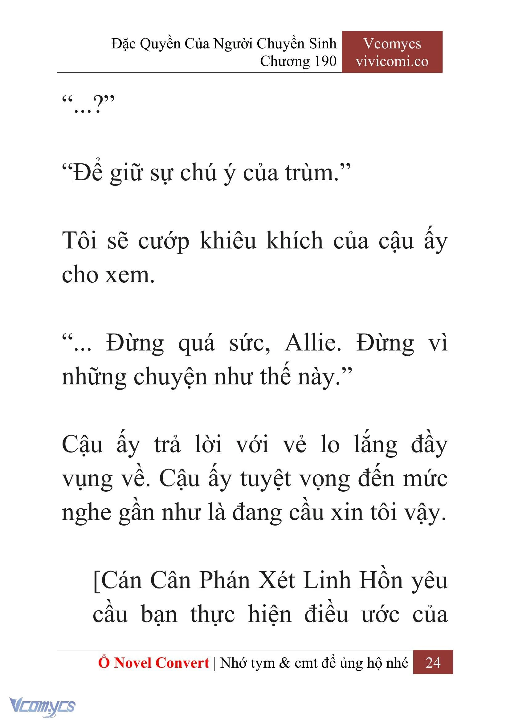 [Novel] Đặc Quyền Của Người Chuyển Sinh Chapter  190 - 27