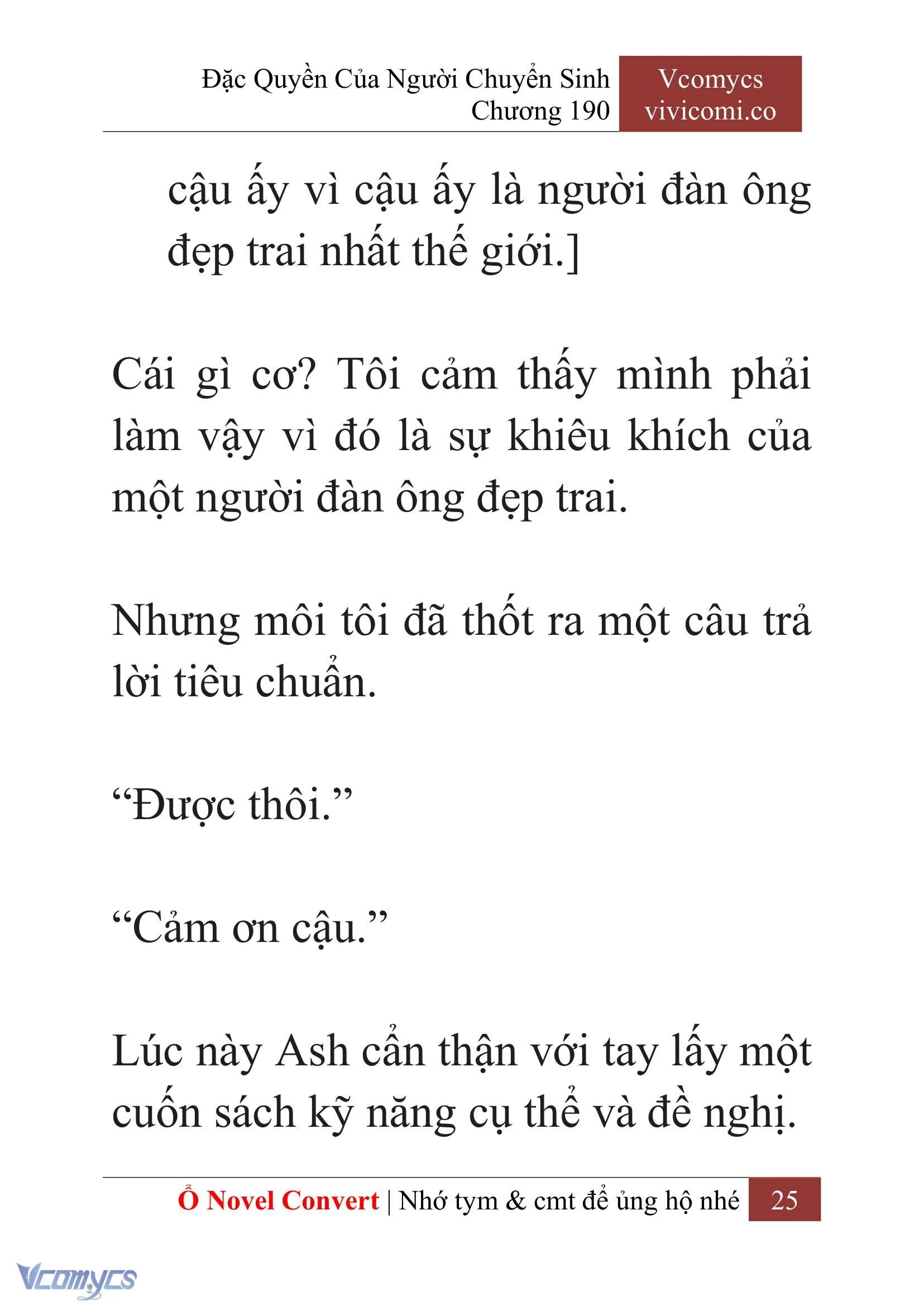 [Novel] Đặc Quyền Của Người Chuyển Sinh Chapter  190 - 28