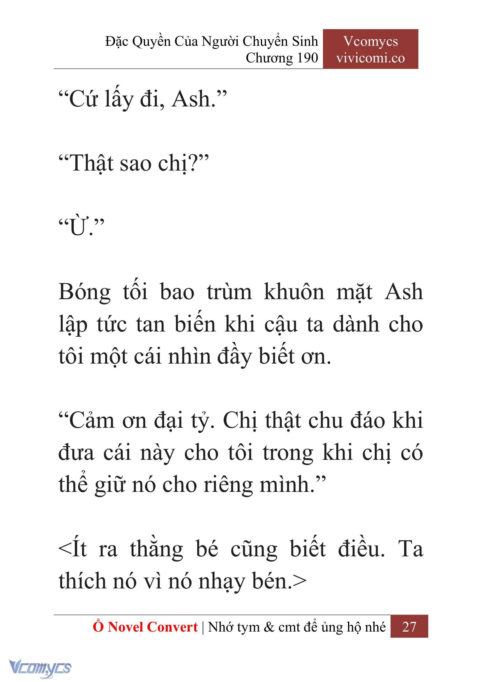 [Novel] Đặc Quyền Của Người Chuyển Sinh Chapter  190 - 30
