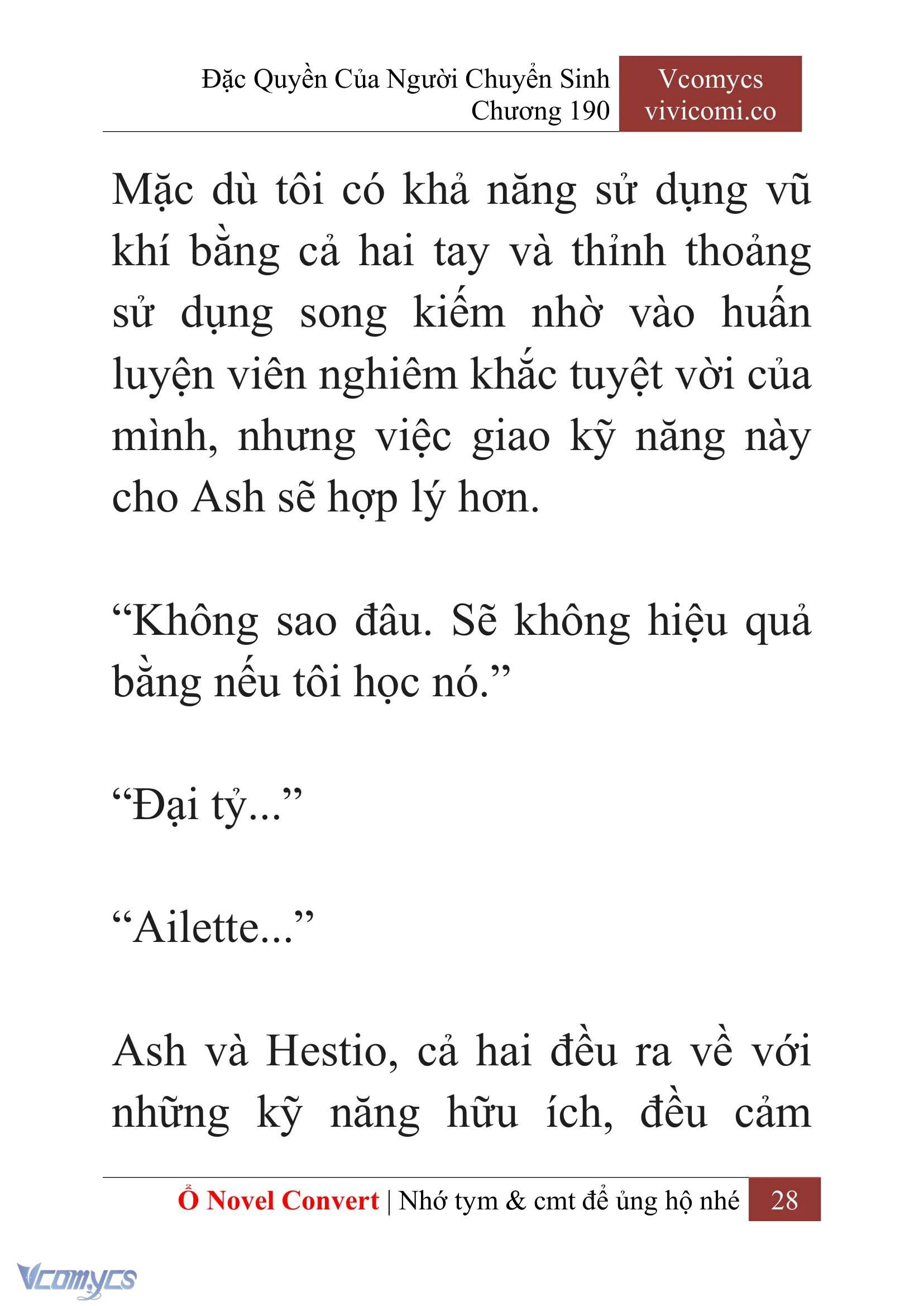 [Novel] Đặc Quyền Của Người Chuyển Sinh Chapter  190 - 31