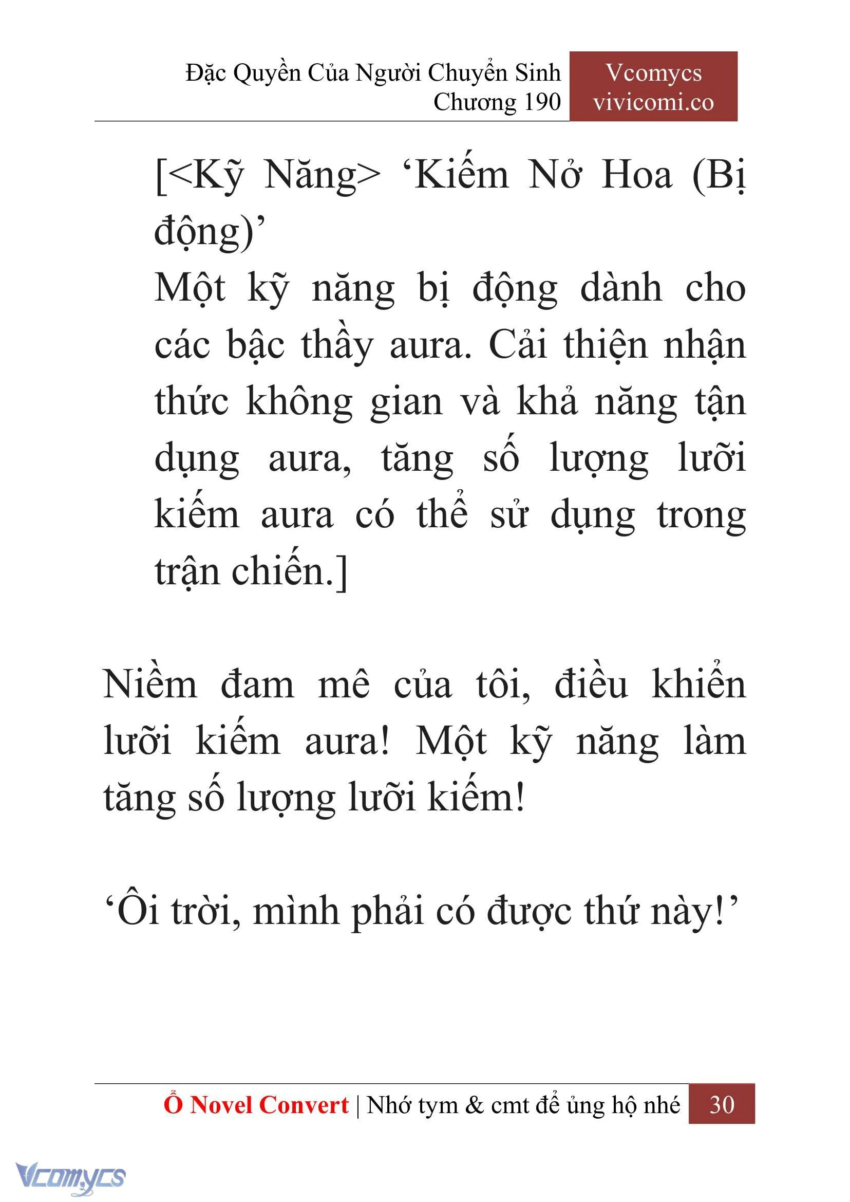 [Novel] Đặc Quyền Của Người Chuyển Sinh Chapter  190 - 33