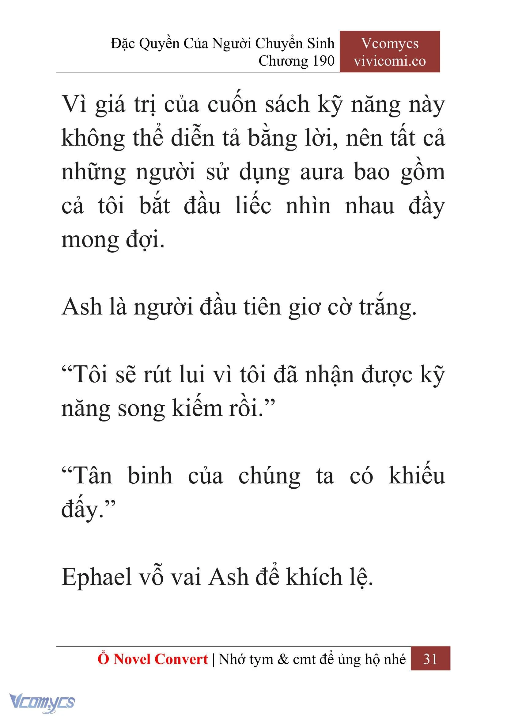 [Novel] Đặc Quyền Của Người Chuyển Sinh Chapter  190 - 34