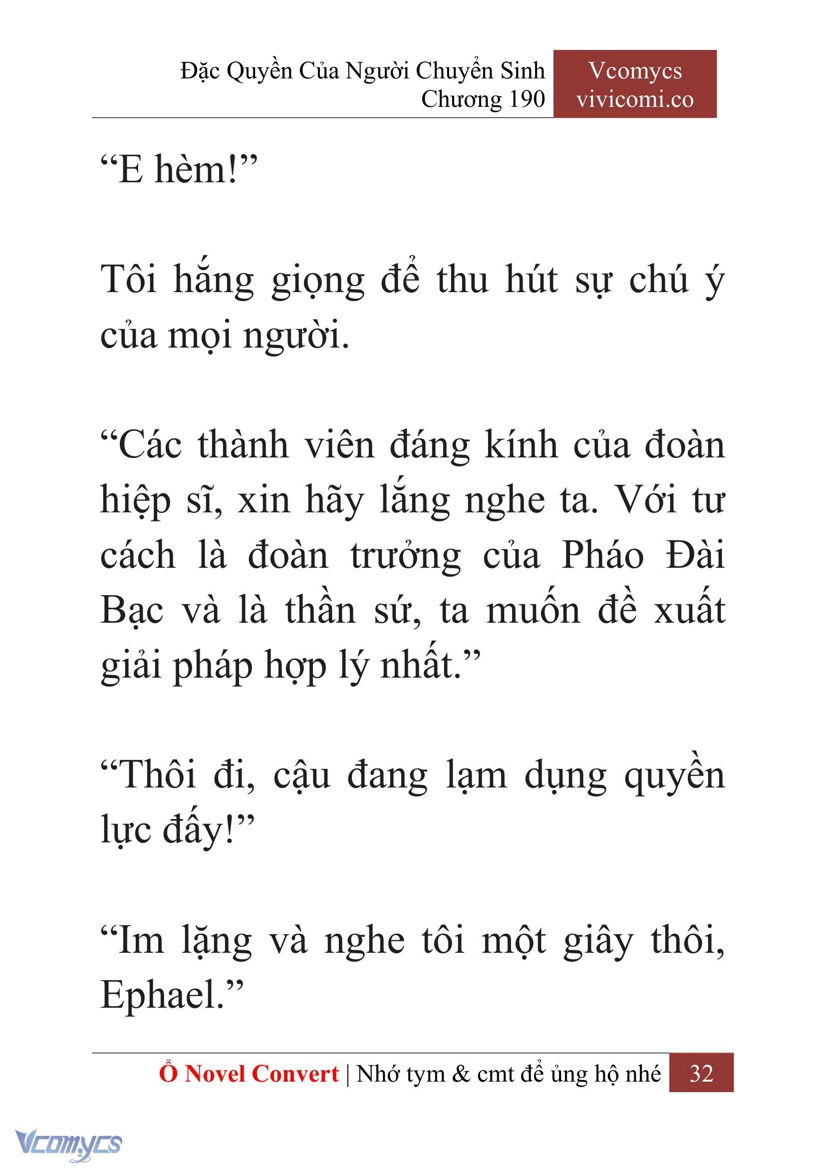 [Novel] Đặc Quyền Của Người Chuyển Sinh Chapter  190 - 35
