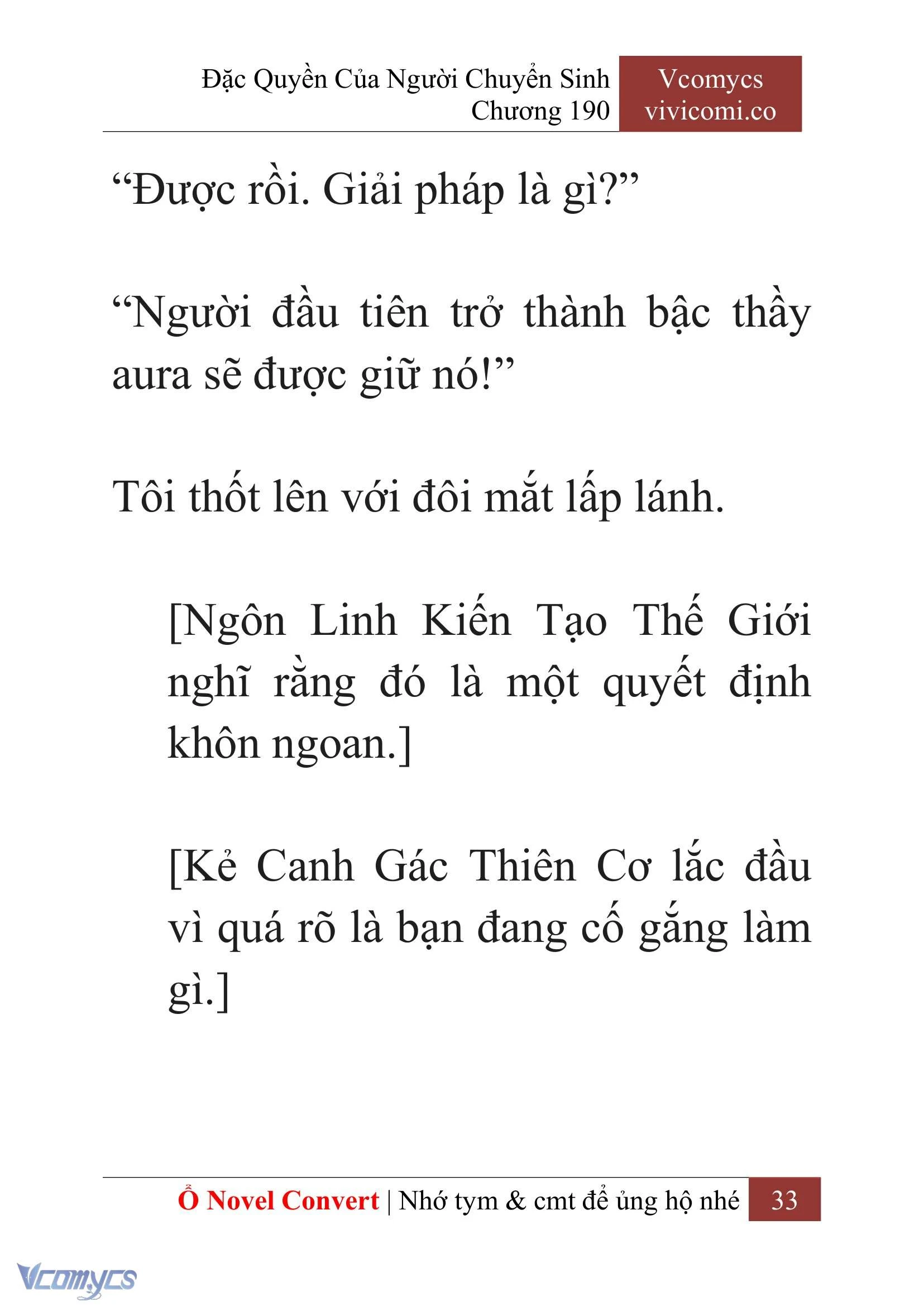 [Novel] Đặc Quyền Của Người Chuyển Sinh Chapter  190 - 36