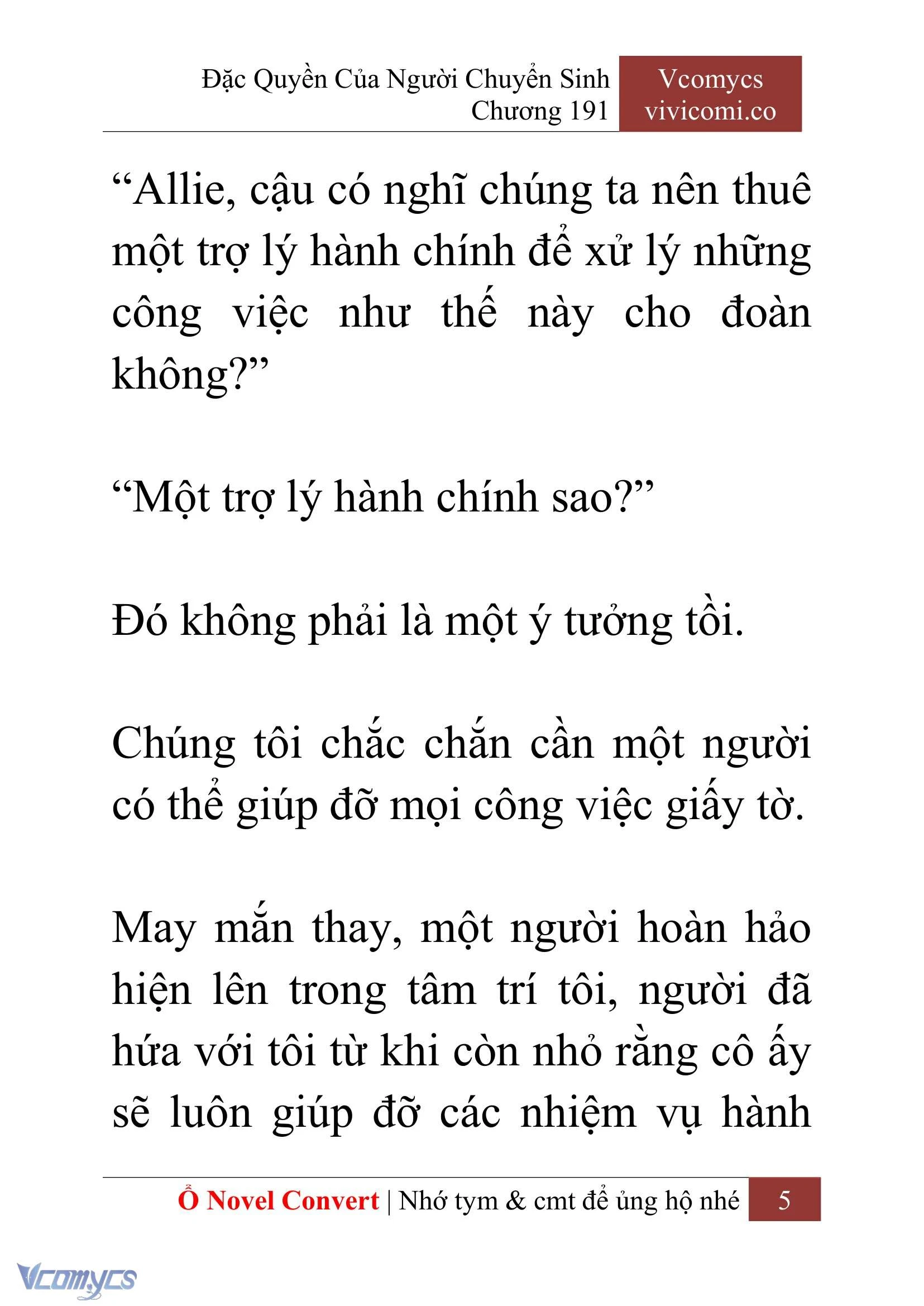 [Novel] Đặc Quyền Của Người Chuyển Sinh Chapter  191 - 8