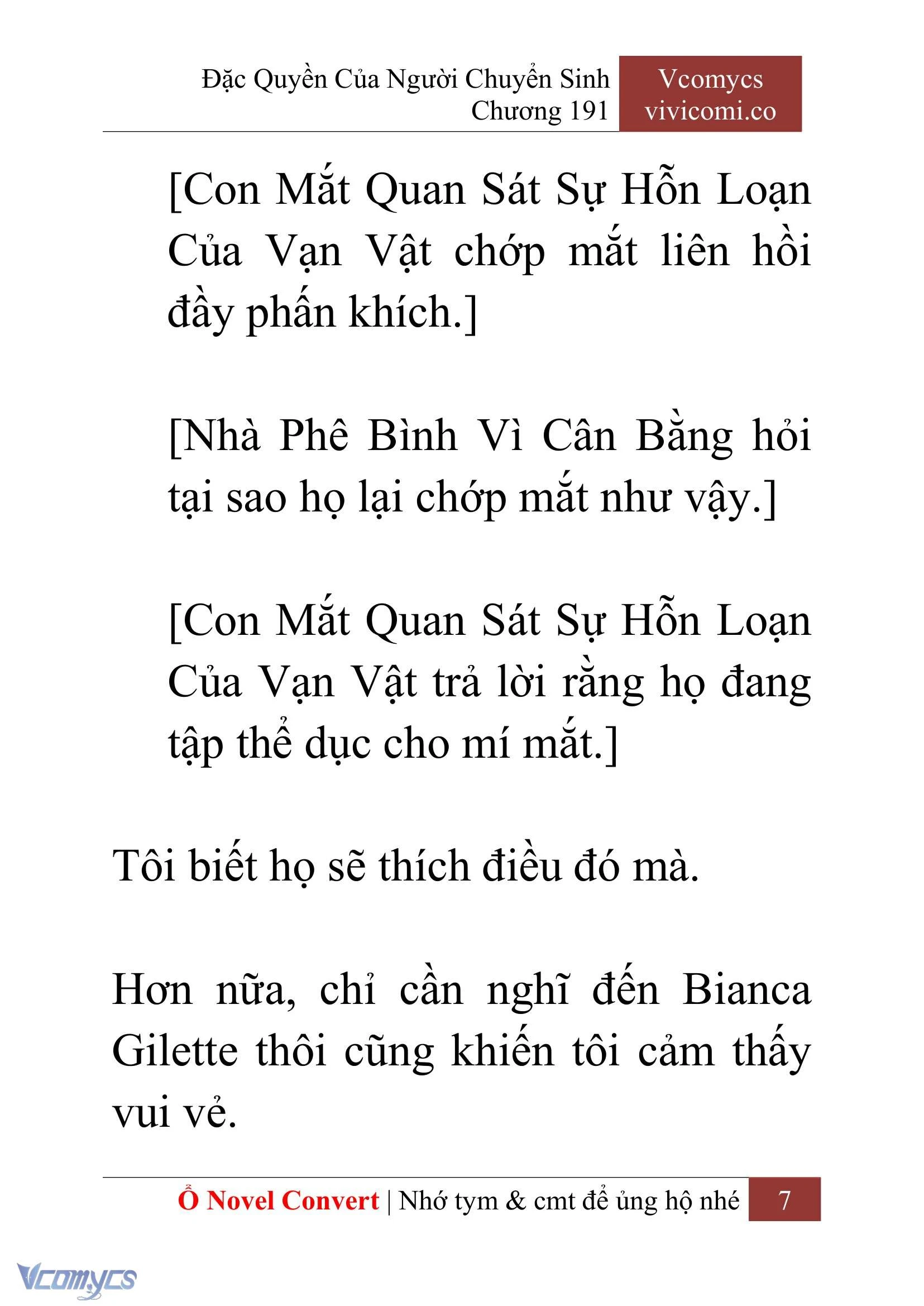 [Novel] Đặc Quyền Của Người Chuyển Sinh Chapter  191 - 10