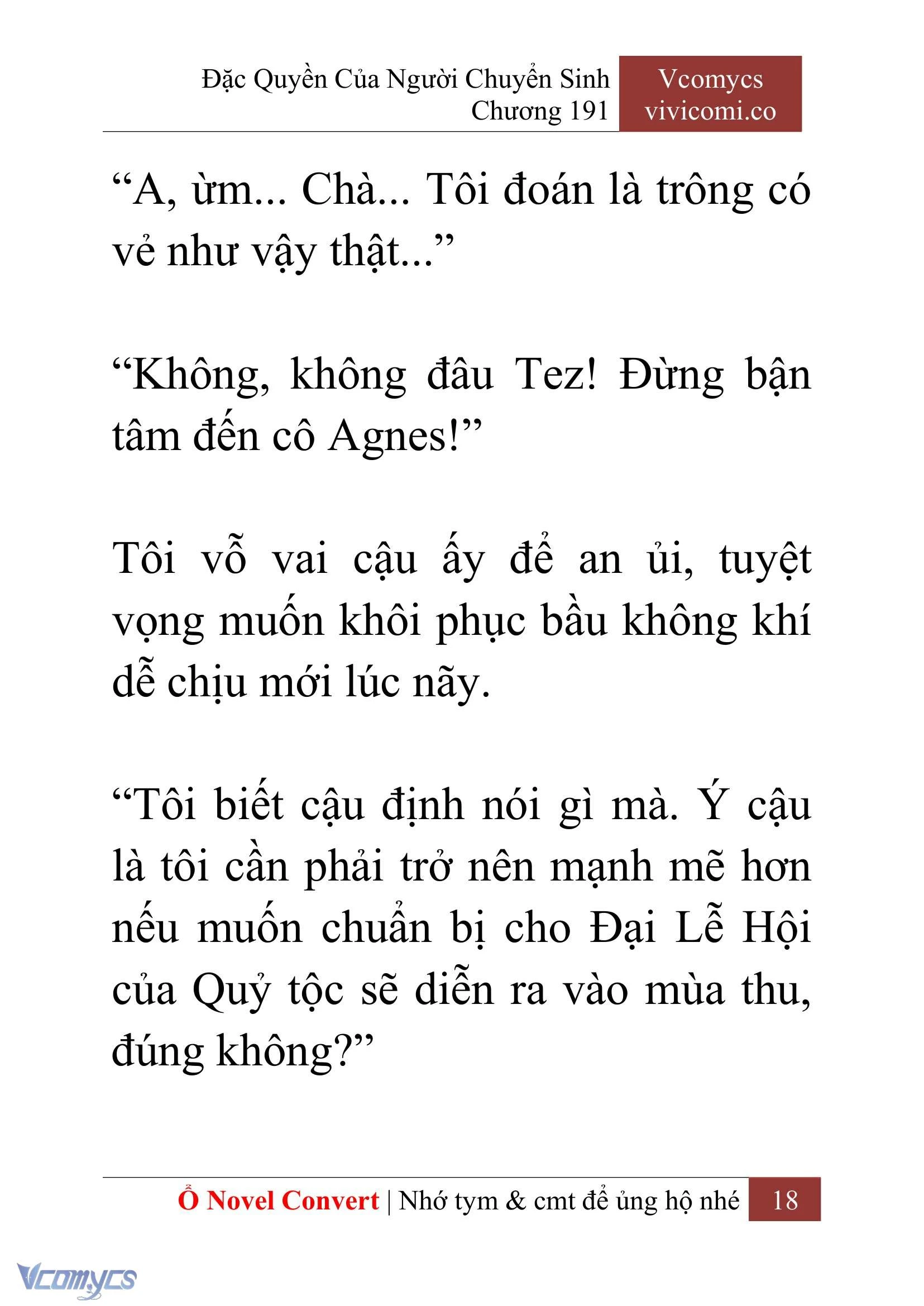 [Novel] Đặc Quyền Của Người Chuyển Sinh Chapter  191 - 21