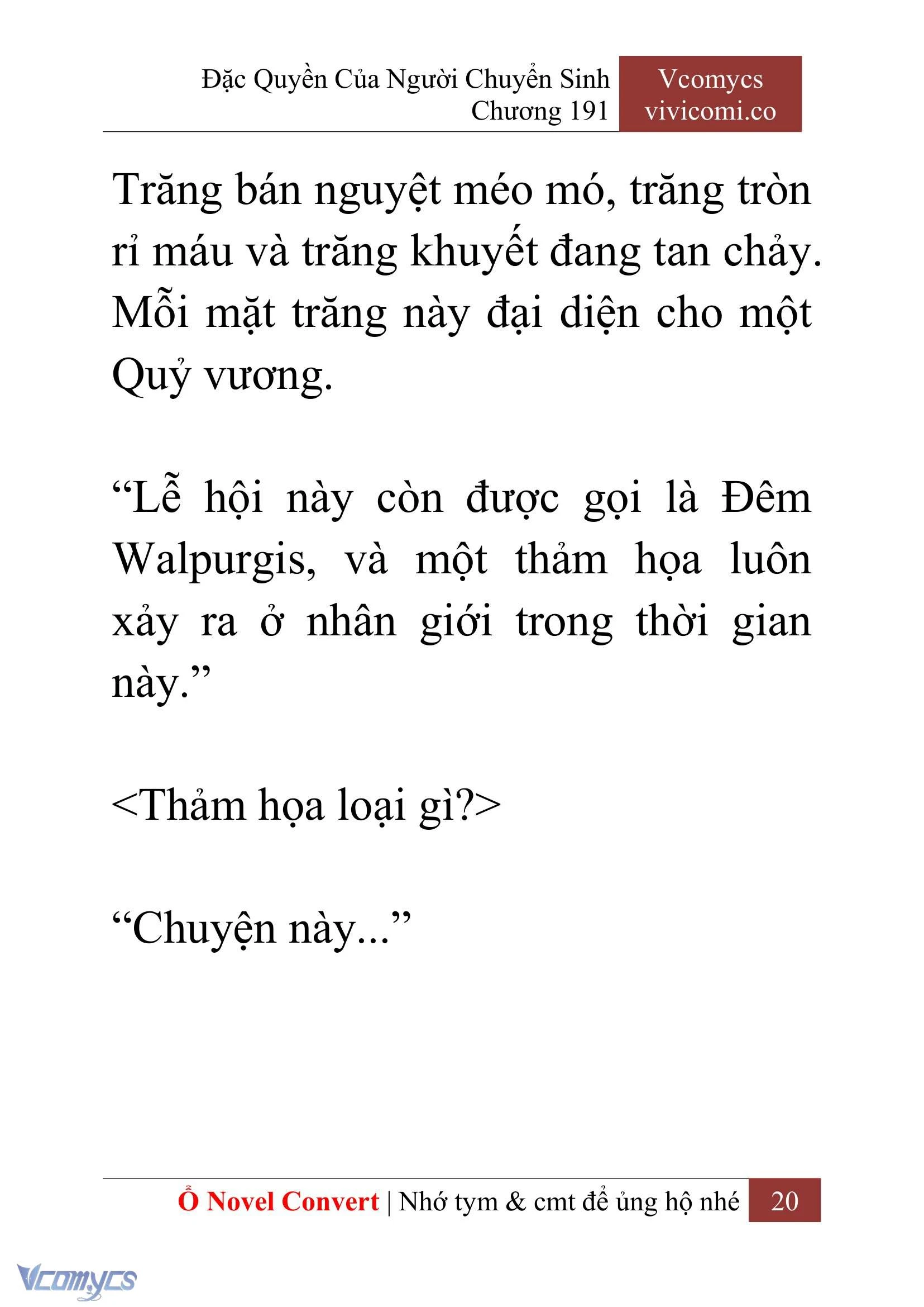 [Novel] Đặc Quyền Của Người Chuyển Sinh Chapter  191 - 23
