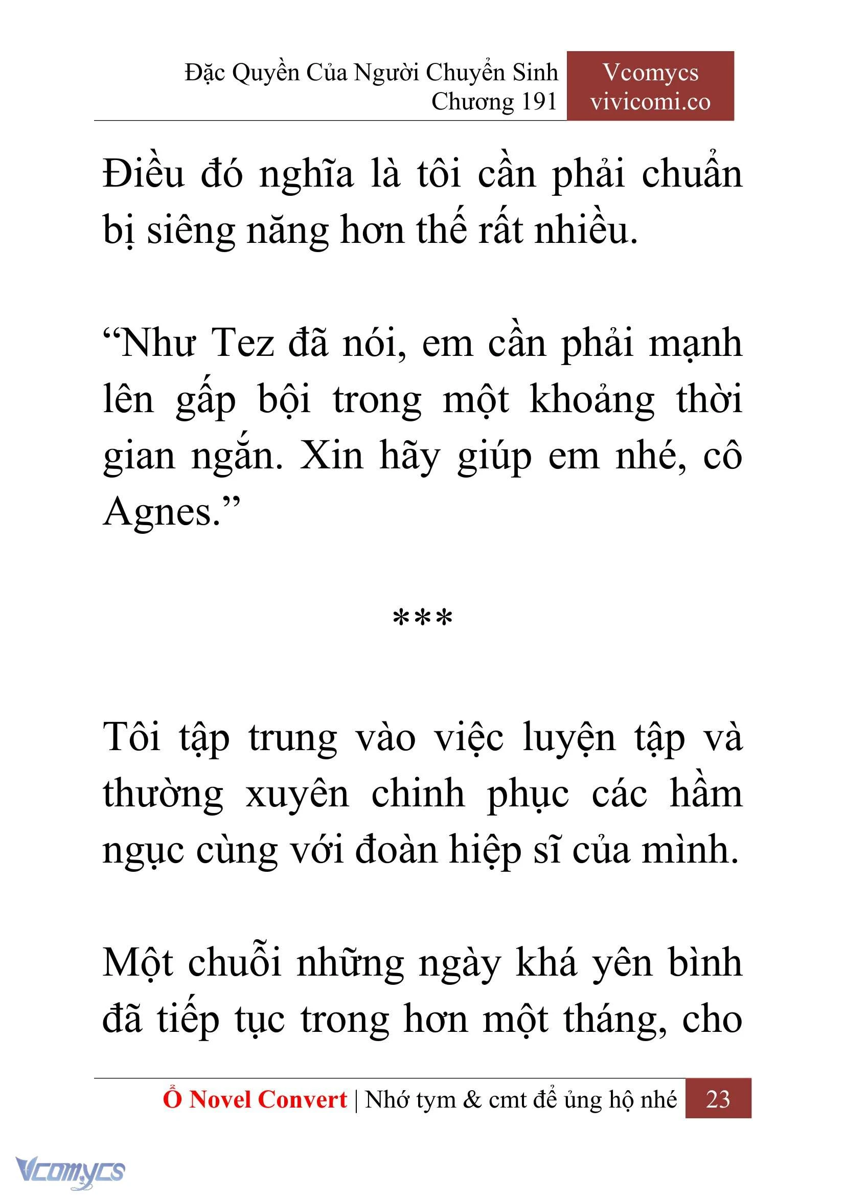 [Novel] Đặc Quyền Của Người Chuyển Sinh Chapter  191 - 26