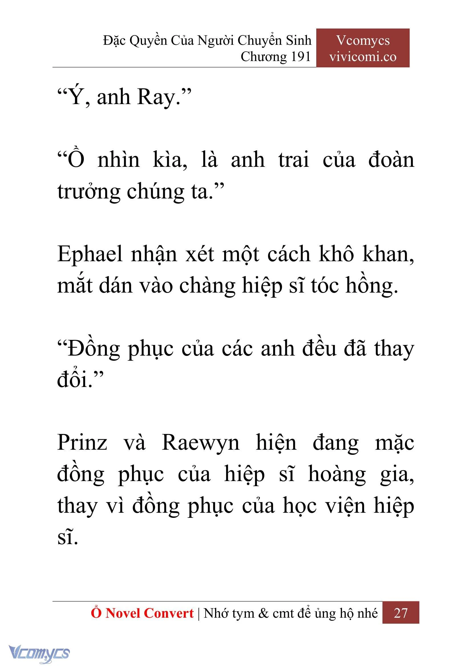 [Novel] Đặc Quyền Của Người Chuyển Sinh Chapter  191 - 30