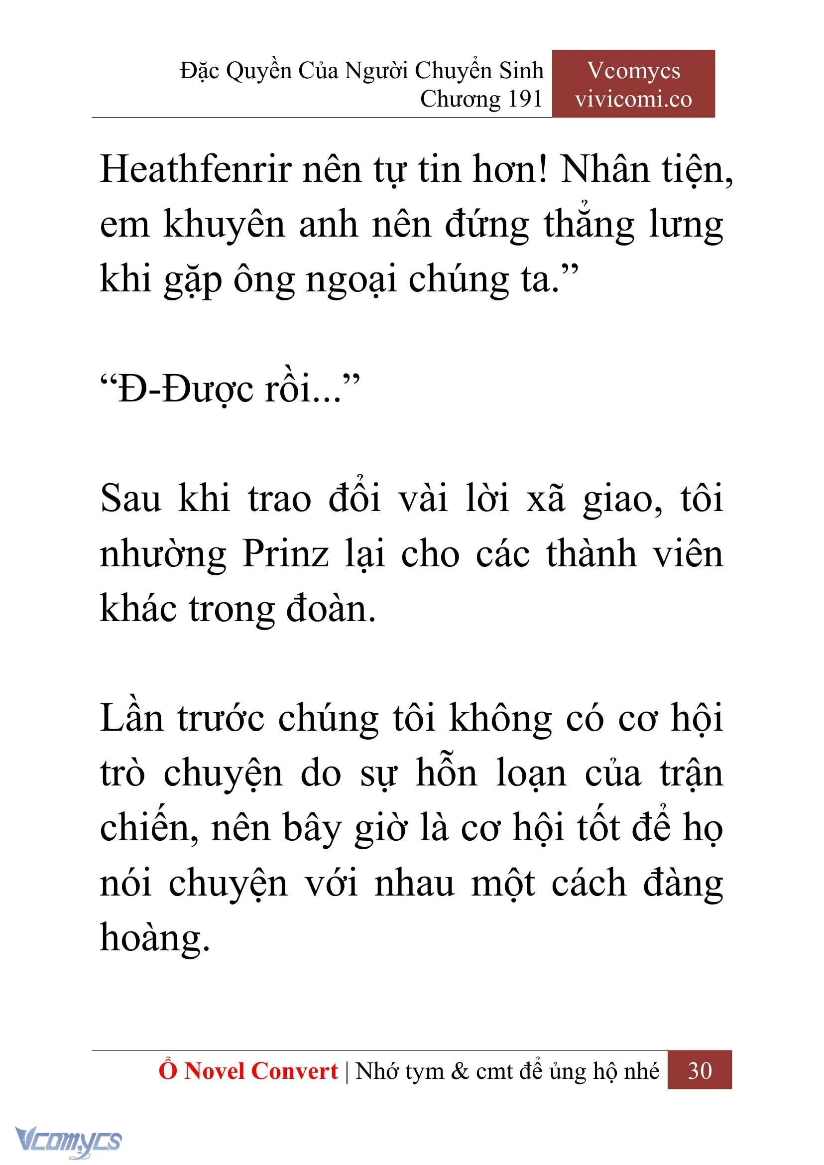 [Novel] Đặc Quyền Của Người Chuyển Sinh Chapter  191 - 33