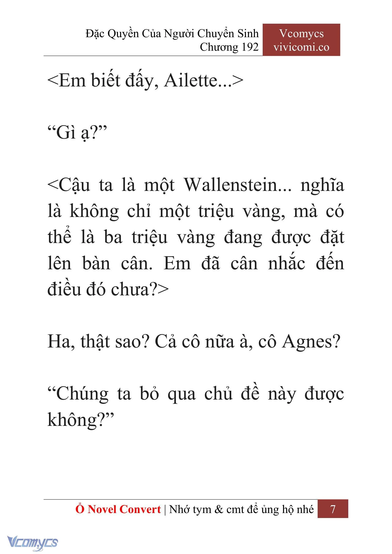 [Novel] Đặc Quyền Của Người Chuyển Sinh Chapter  192 - 10