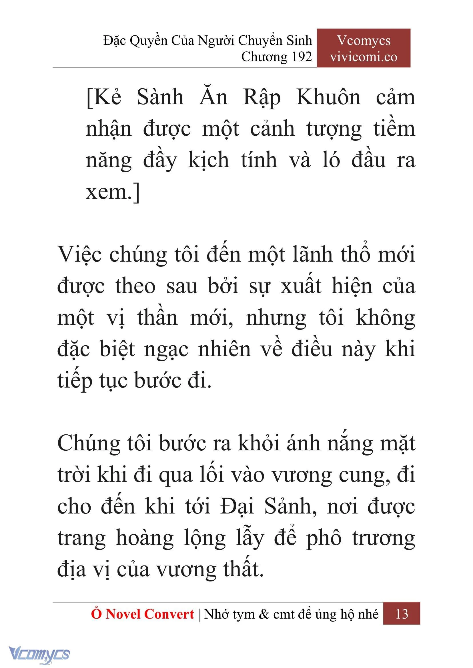 [Novel] Đặc Quyền Của Người Chuyển Sinh Chapter  192 - 16
