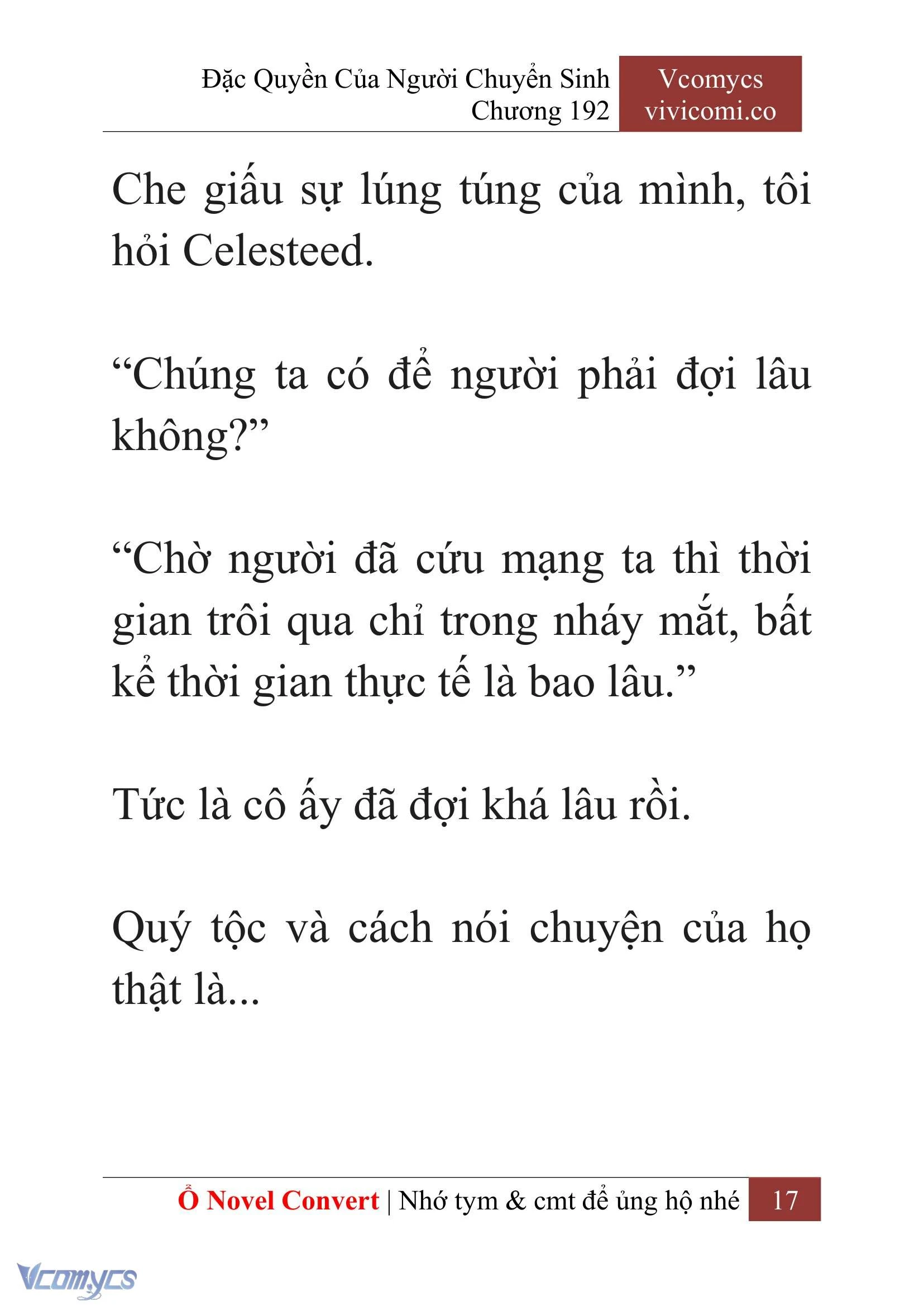 [Novel] Đặc Quyền Của Người Chuyển Sinh Chapter  192 - 20