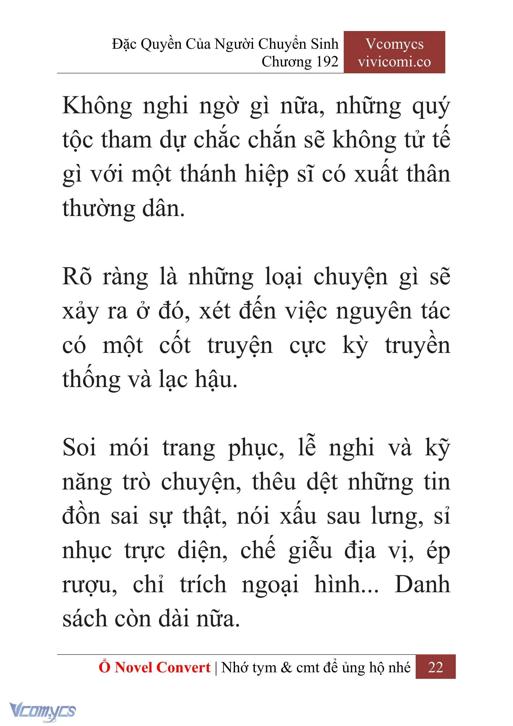 [Novel] Đặc Quyền Của Người Chuyển Sinh Chapter  192 - 25