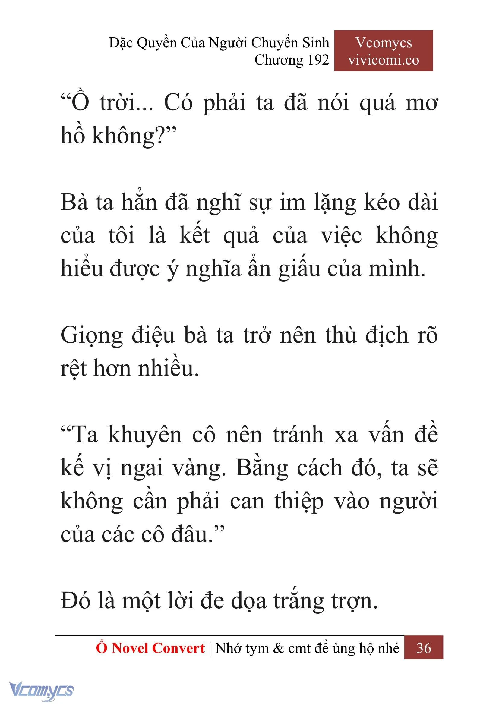 [Novel] Đặc Quyền Của Người Chuyển Sinh Chapter  192 - 39