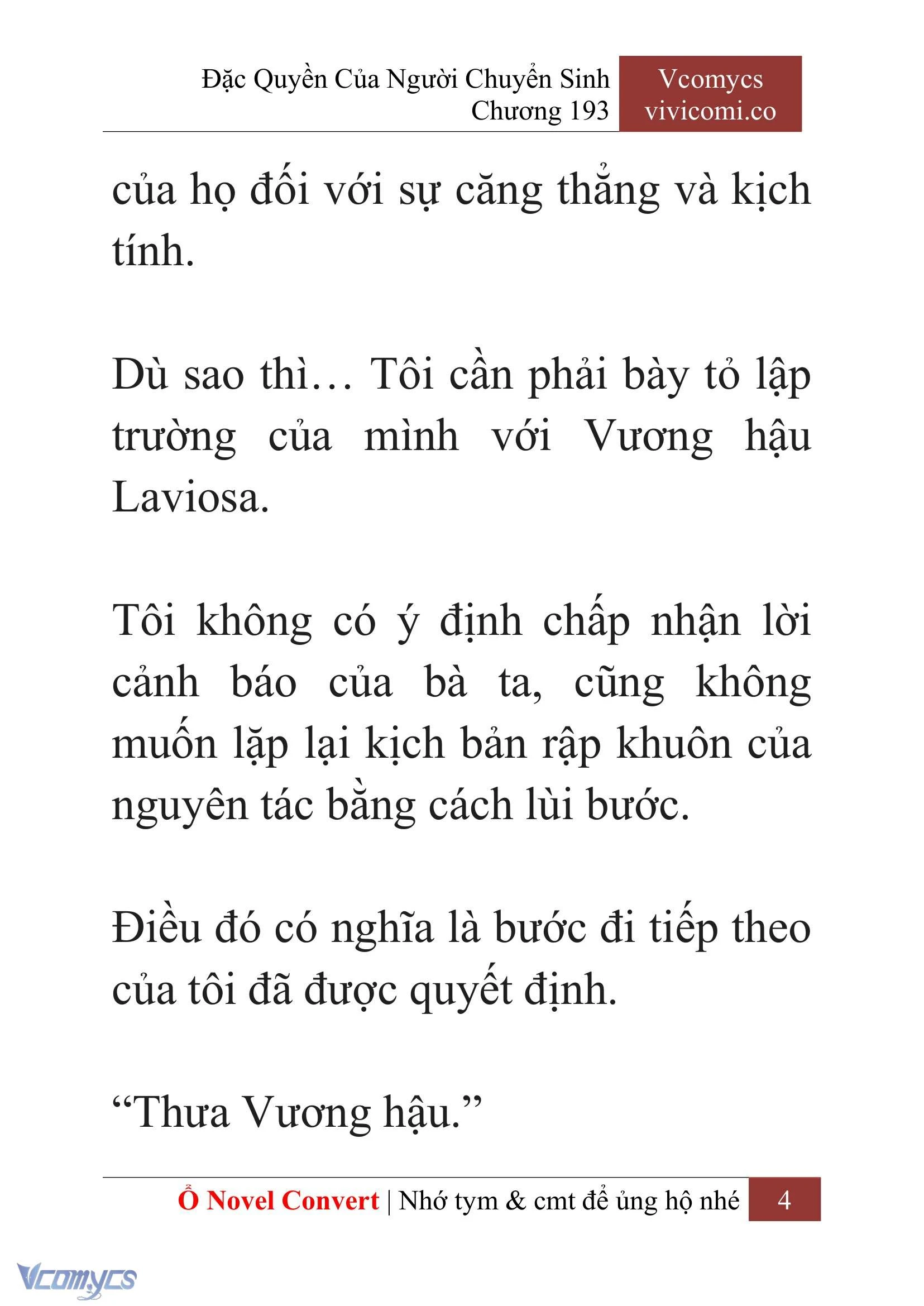 [Novel] Đặc Quyền Của Người Chuyển Sinh Chapter  193 - 7