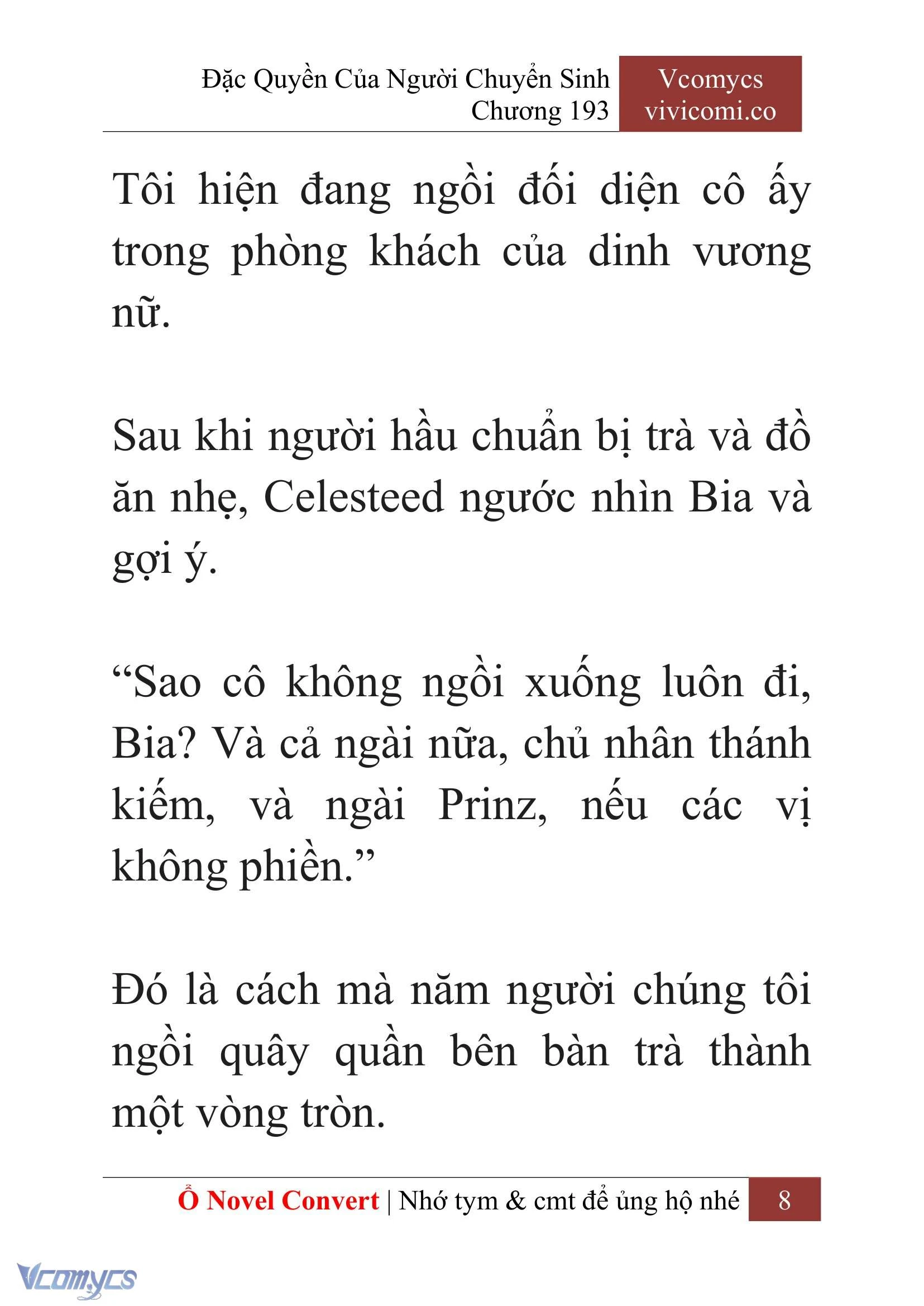 [Novel] Đặc Quyền Của Người Chuyển Sinh Chapter  193 - 11