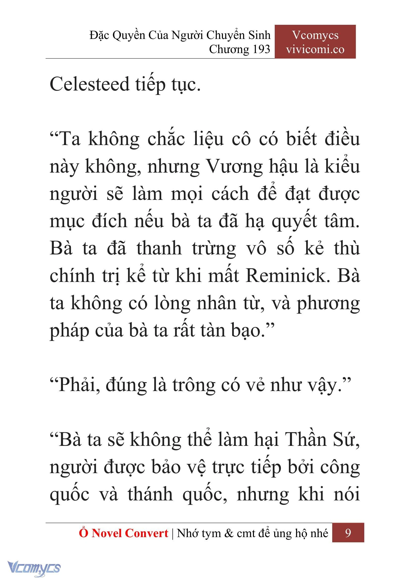 [Novel] Đặc Quyền Của Người Chuyển Sinh Chapter  193 - 12