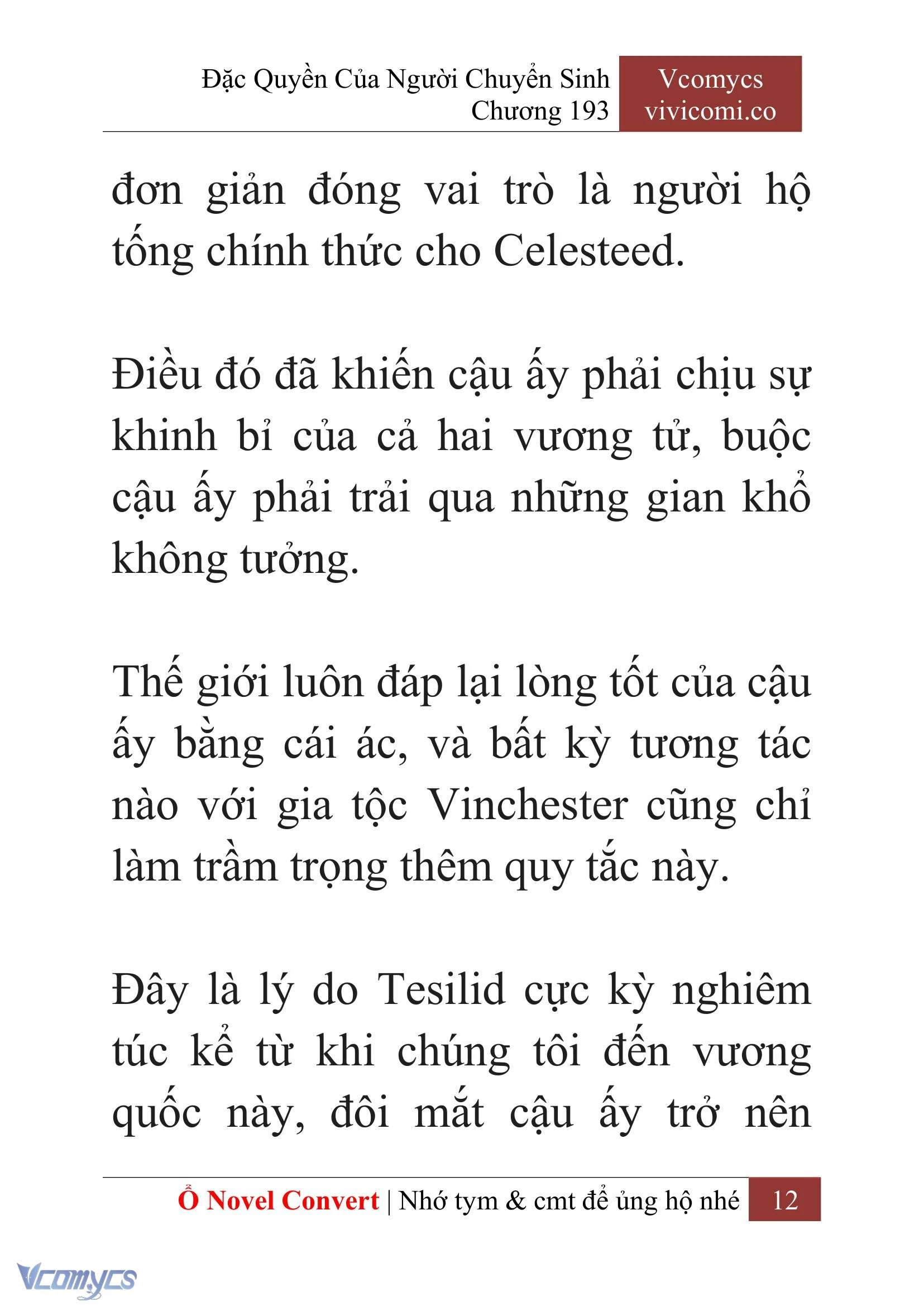 [Novel] Đặc Quyền Của Người Chuyển Sinh Chapter  193 - 15