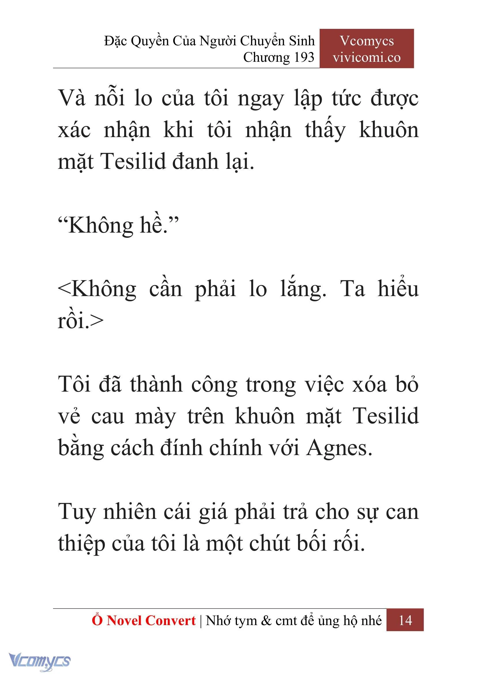[Novel] Đặc Quyền Của Người Chuyển Sinh Chapter  193 - 17