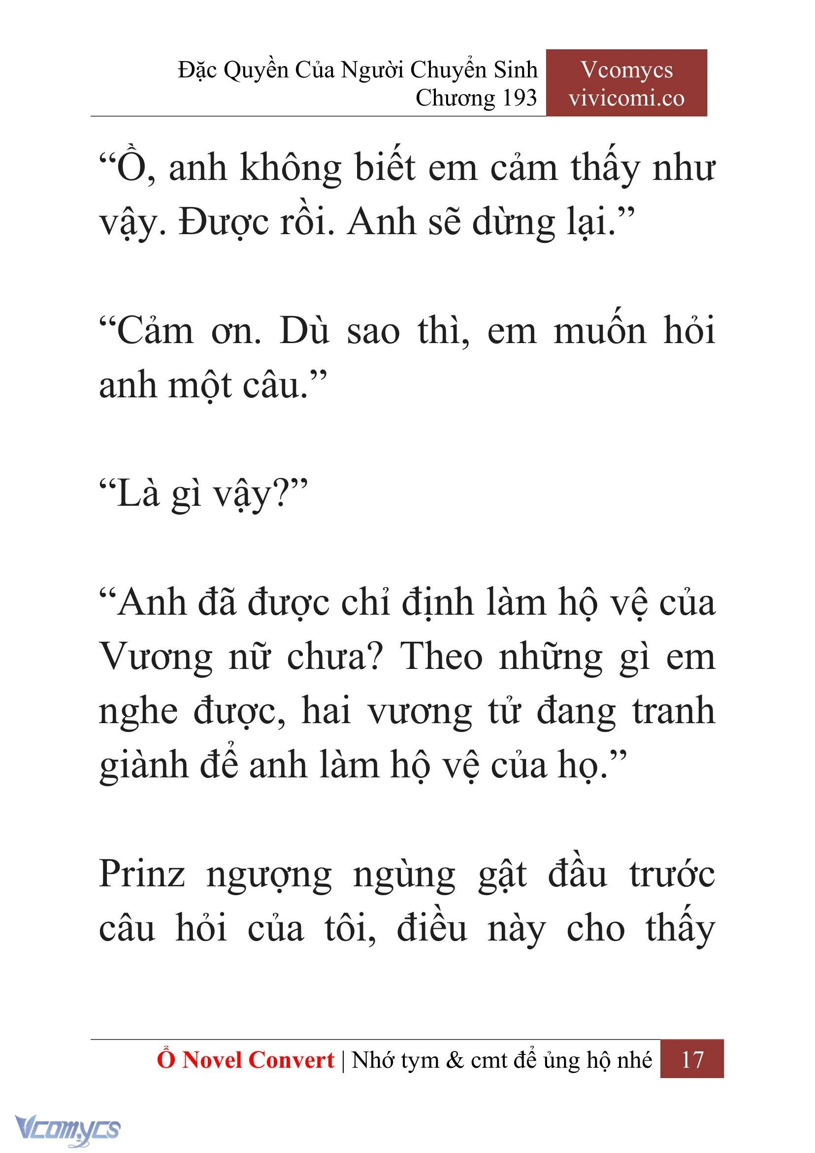 [Novel] Đặc Quyền Của Người Chuyển Sinh Chapter  193 - 20