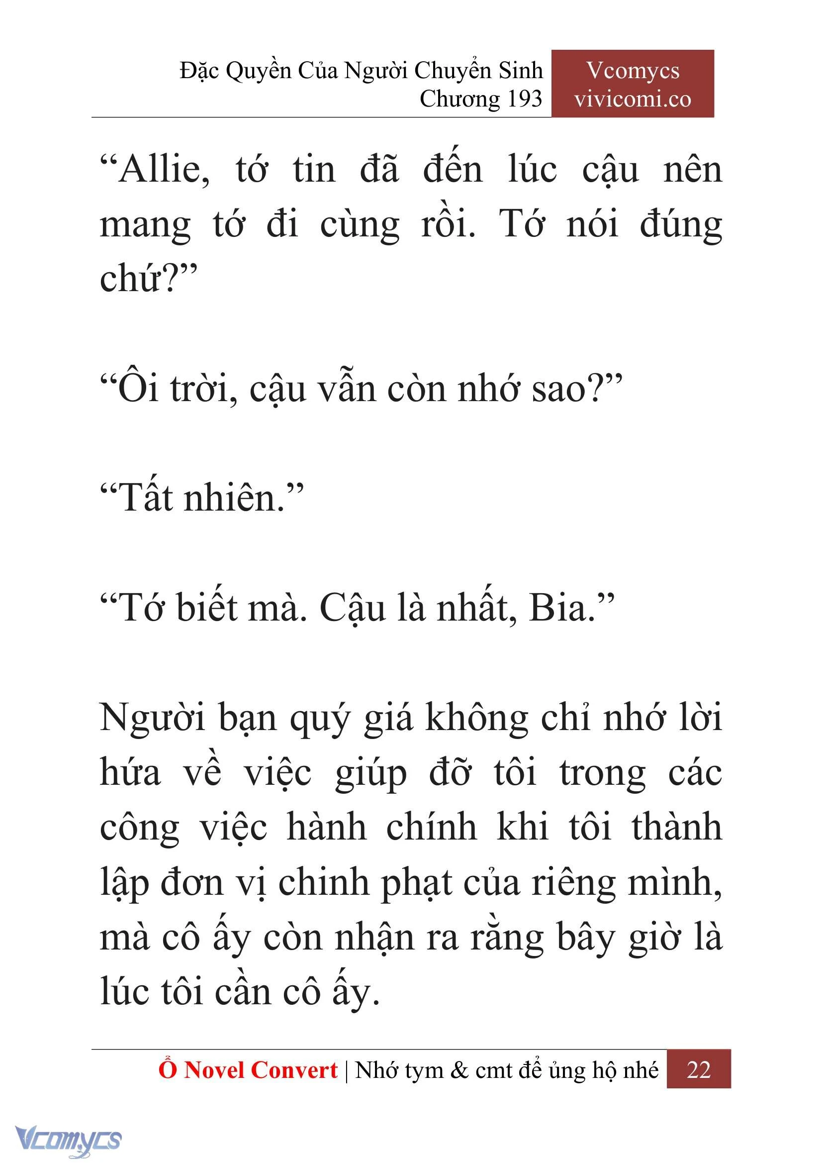 [Novel] Đặc Quyền Của Người Chuyển Sinh Chapter  193 - 25