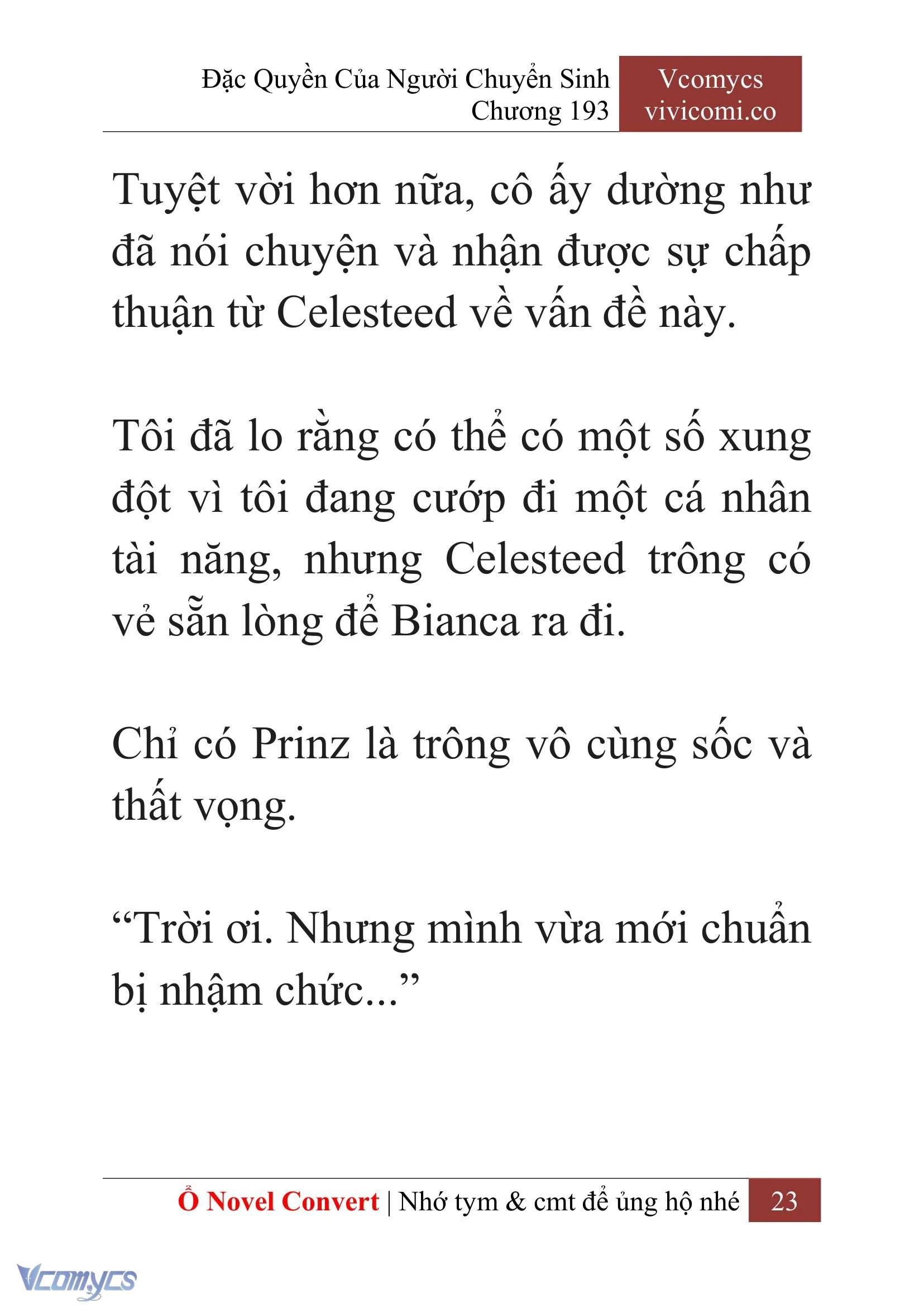 [Novel] Đặc Quyền Của Người Chuyển Sinh Chapter  193 - 26