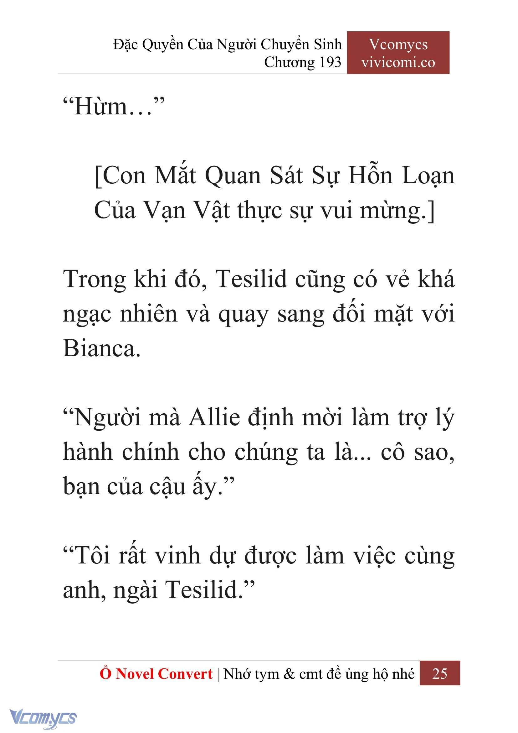 [Novel] Đặc Quyền Của Người Chuyển Sinh Chapter  193 - 28