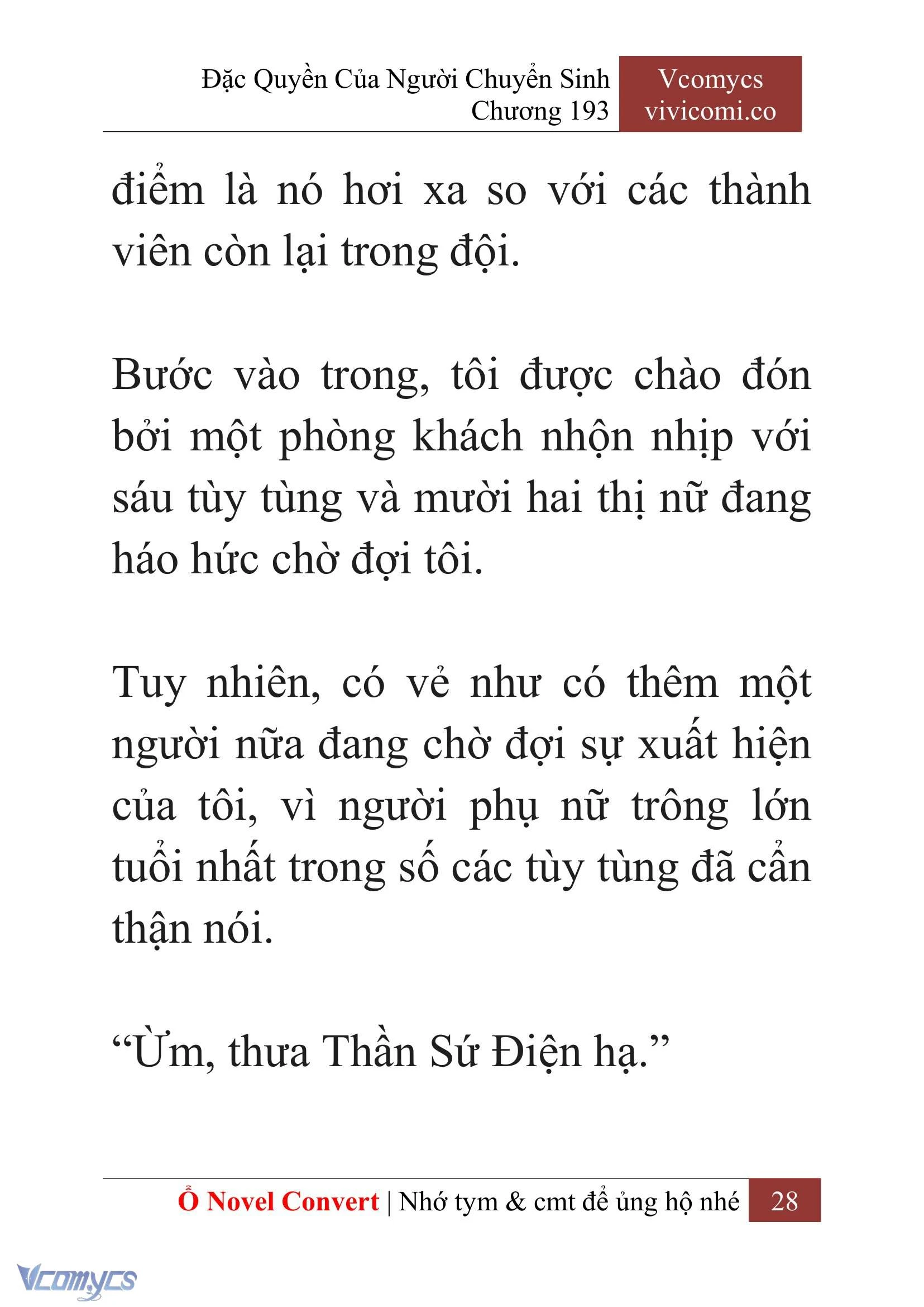 [Novel] Đặc Quyền Của Người Chuyển Sinh Chapter  193 - 31
