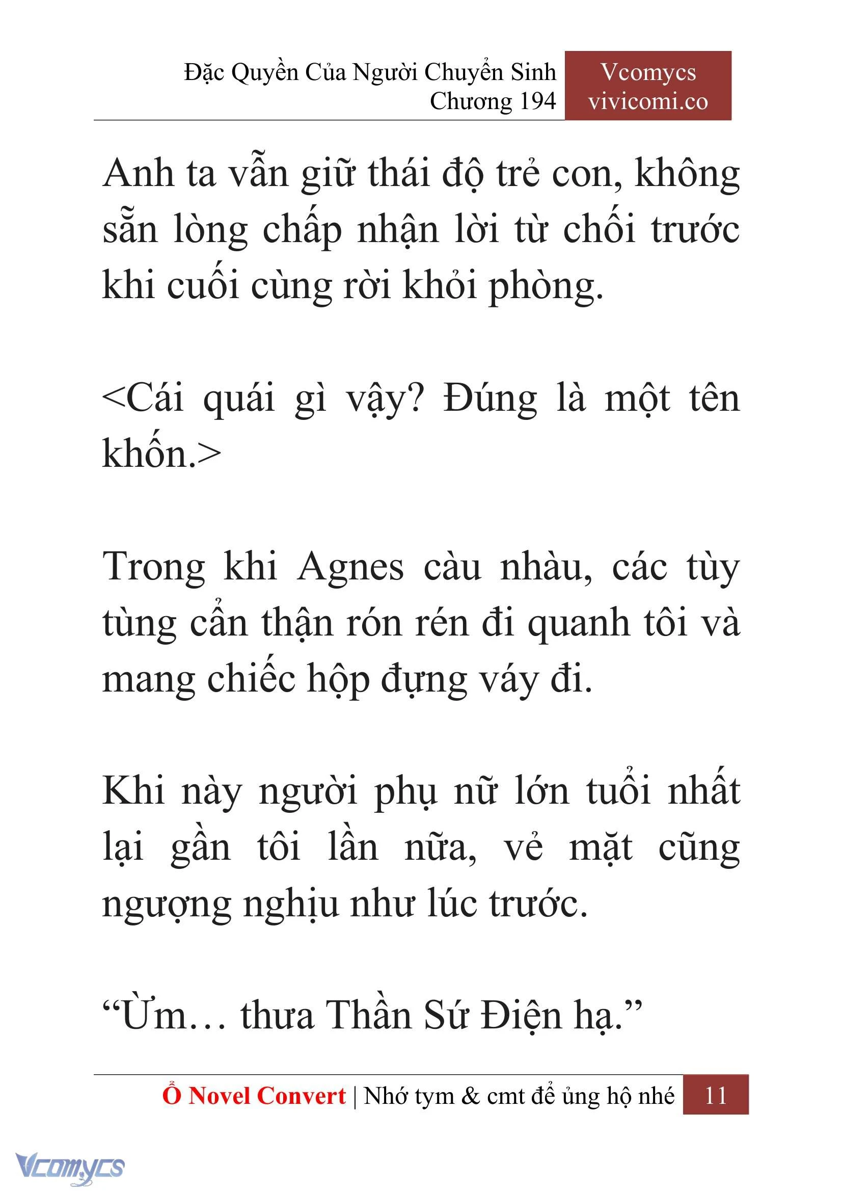 [Novel] Đặc Quyền Của Người Chuyển Sinh Chapter  194 - 14