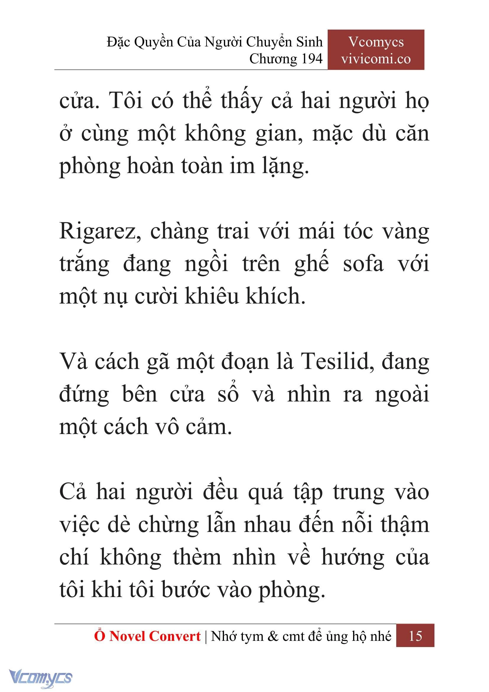 [Novel] Đặc Quyền Của Người Chuyển Sinh Chapter  194 - 18