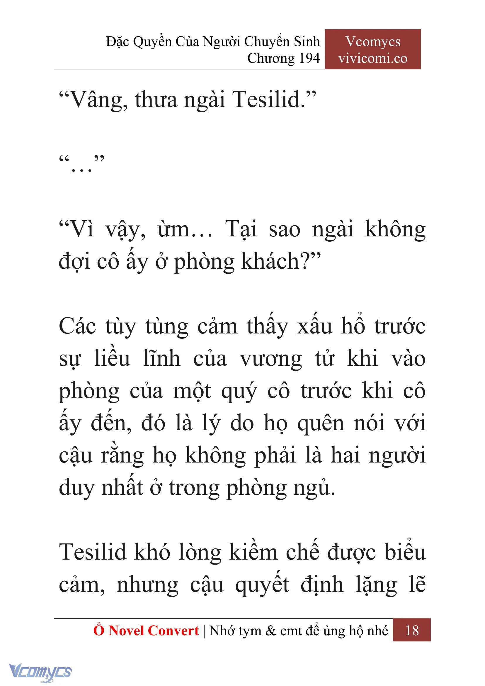 [Novel] Đặc Quyền Của Người Chuyển Sinh Chapter  194 - 21