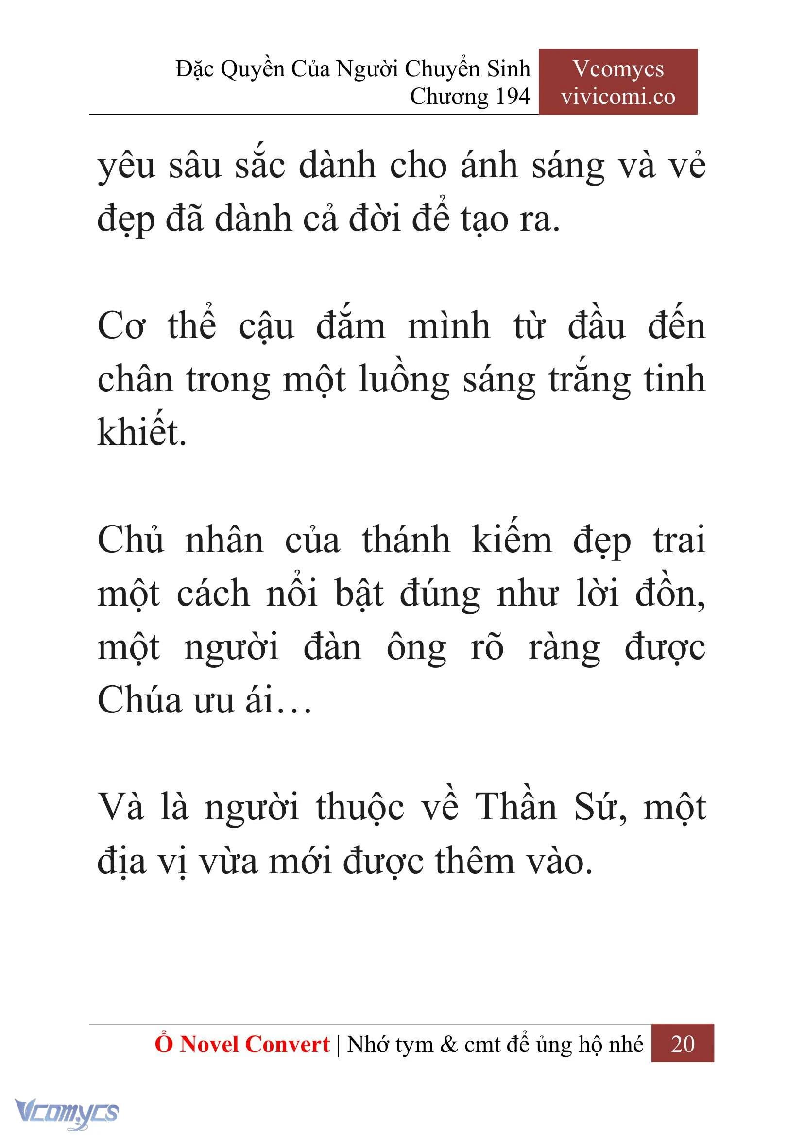 [Novel] Đặc Quyền Của Người Chuyển Sinh Chapter  194 - 23