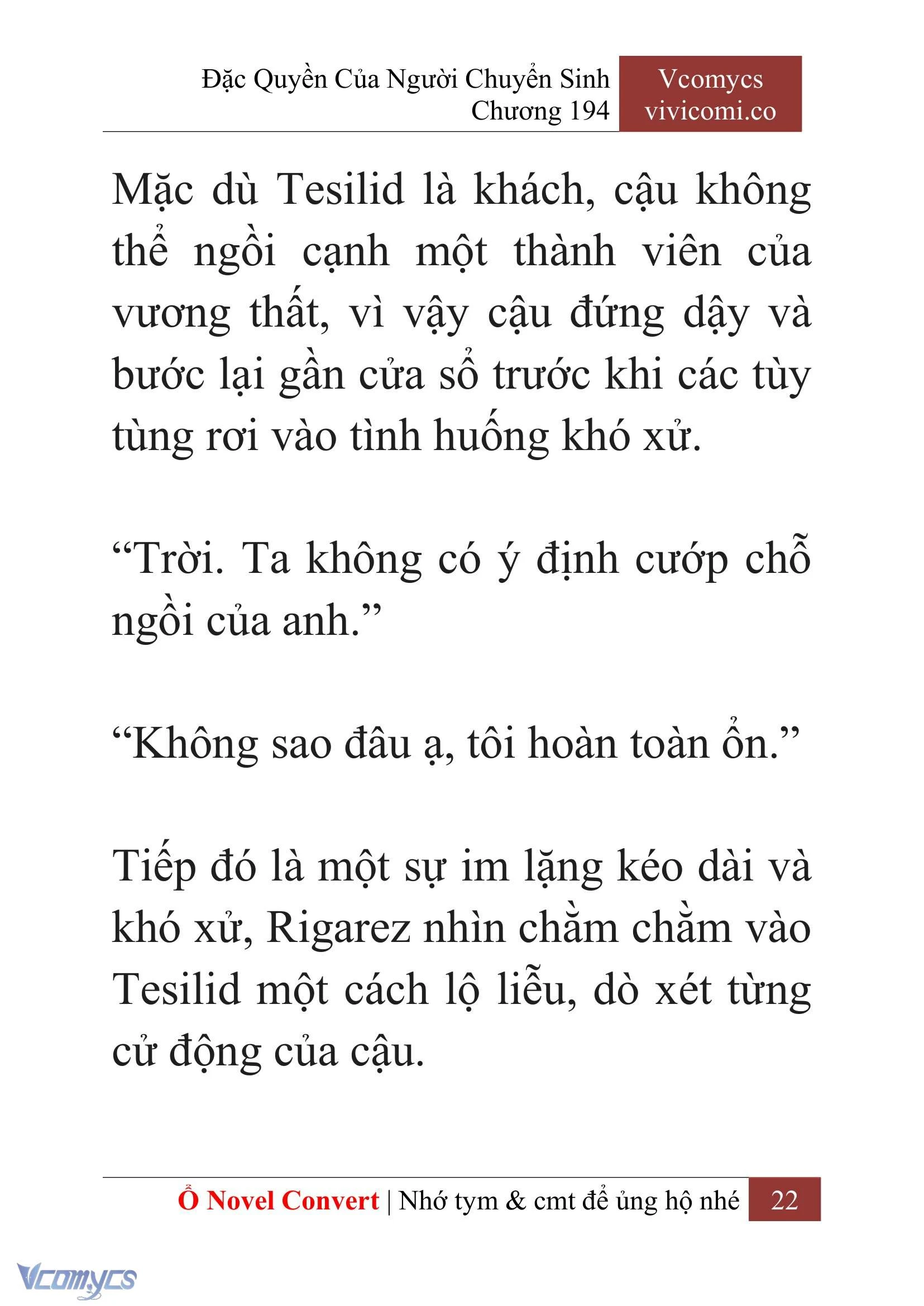 [Novel] Đặc Quyền Của Người Chuyển Sinh Chapter  194 - 25