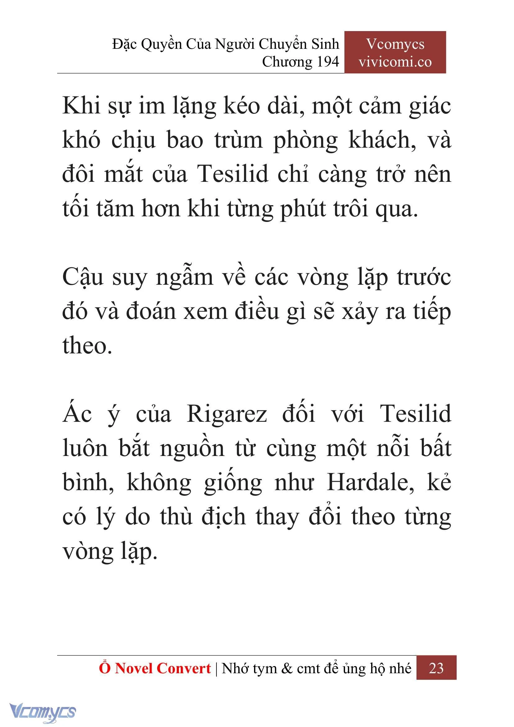 [Novel] Đặc Quyền Của Người Chuyển Sinh Chapter  194 - 26